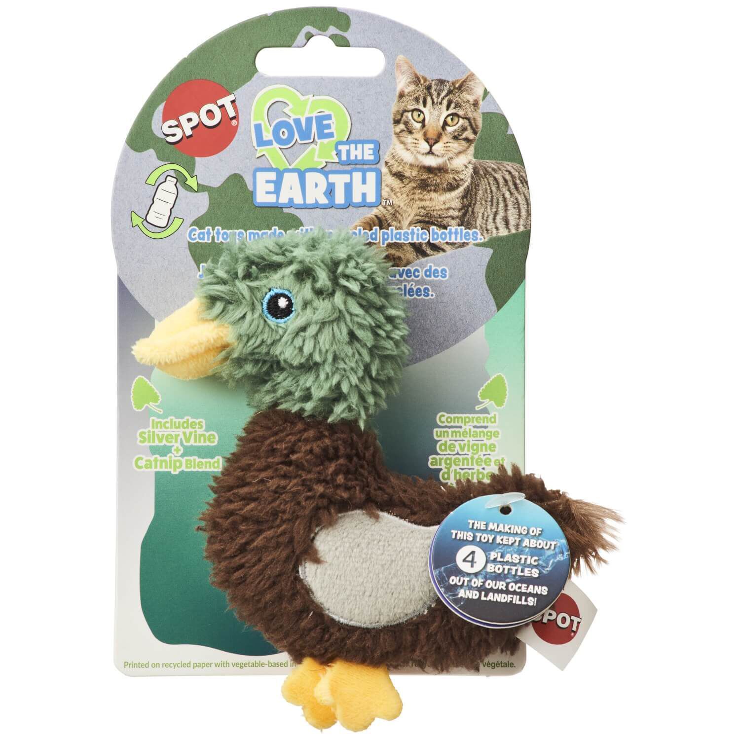 Spot Love The Earth Barnyard Birds Plush Catnip Cat Toy - Assorted Characters