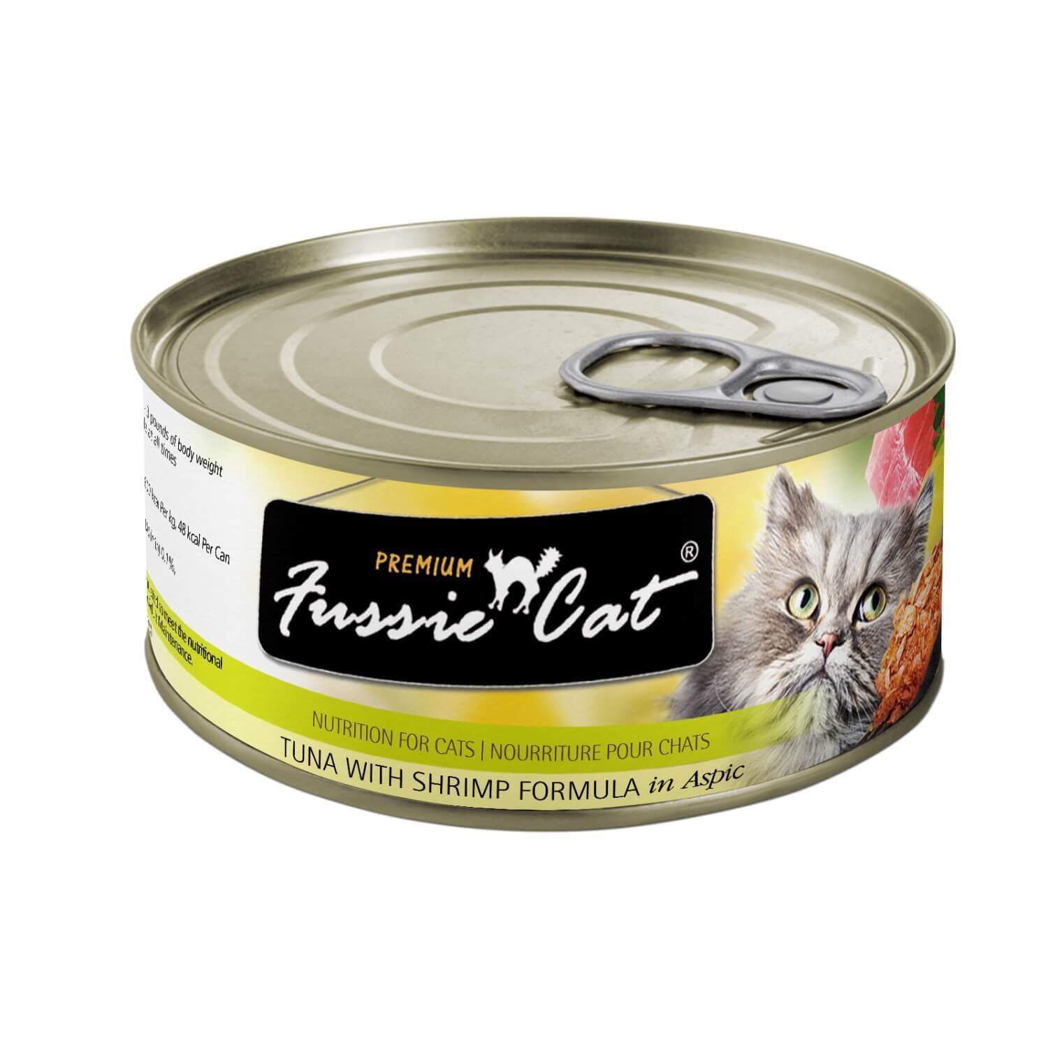 Fussie Cat Premium Tuna With Shrimp In Aspic Canned Cat Food