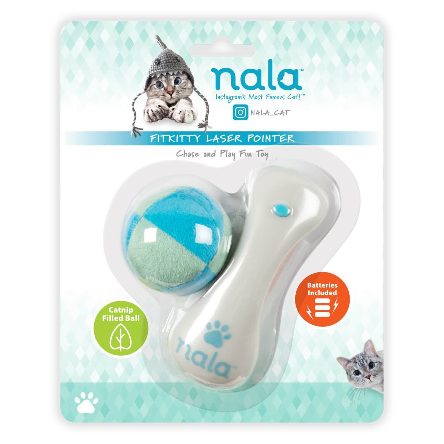 Nala Fitkitty Laser Pointer & Ball Cat Toy