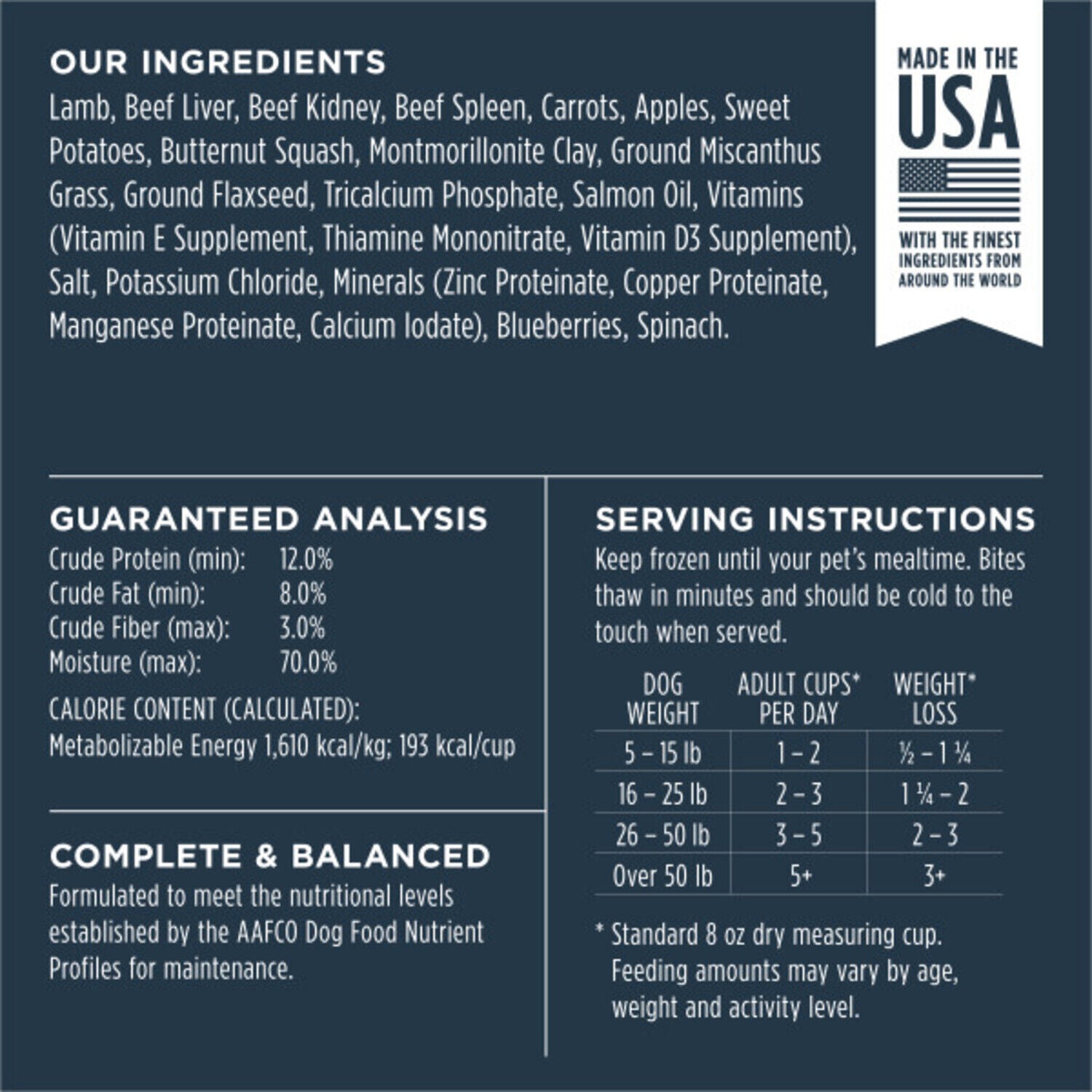 Instinct Raw Grass-Fed Lamb Bites Frozen Dog Food, 5.4Lb