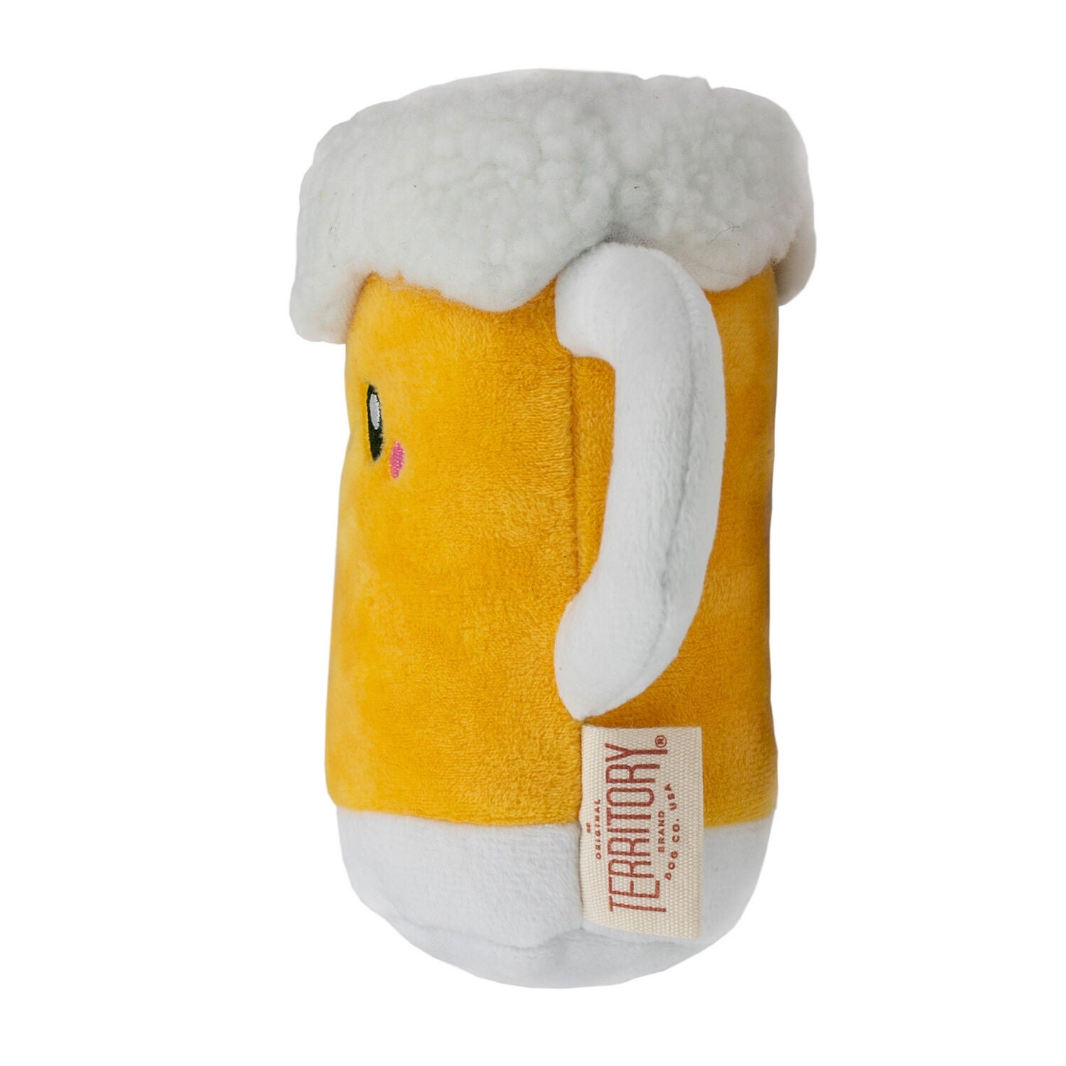 Territory Beer With Squeaker Dog Toy, 7"