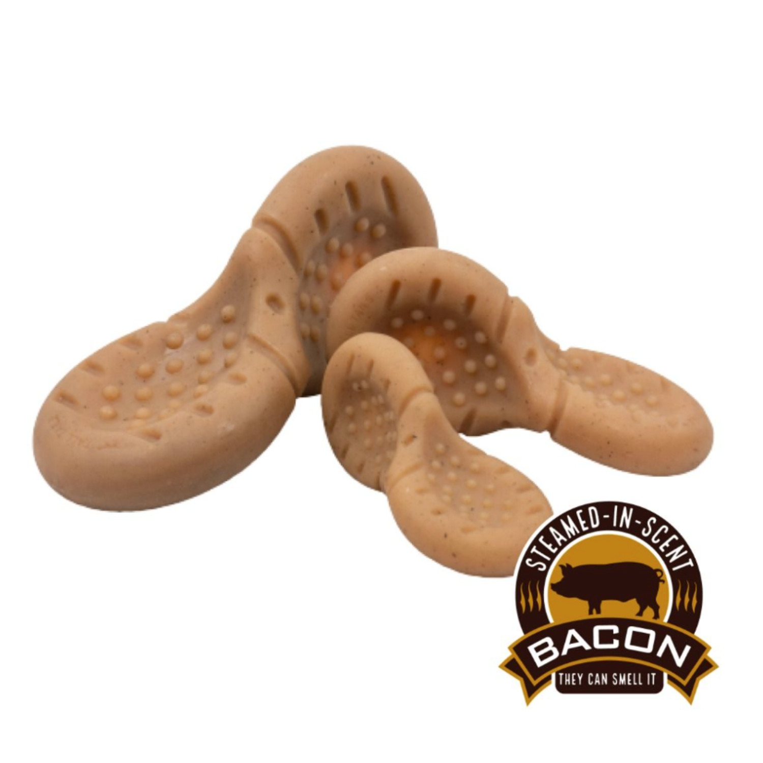 Tall Tails Wobbler Textured Bacon Scented Dog Chew Toy, 5" Small