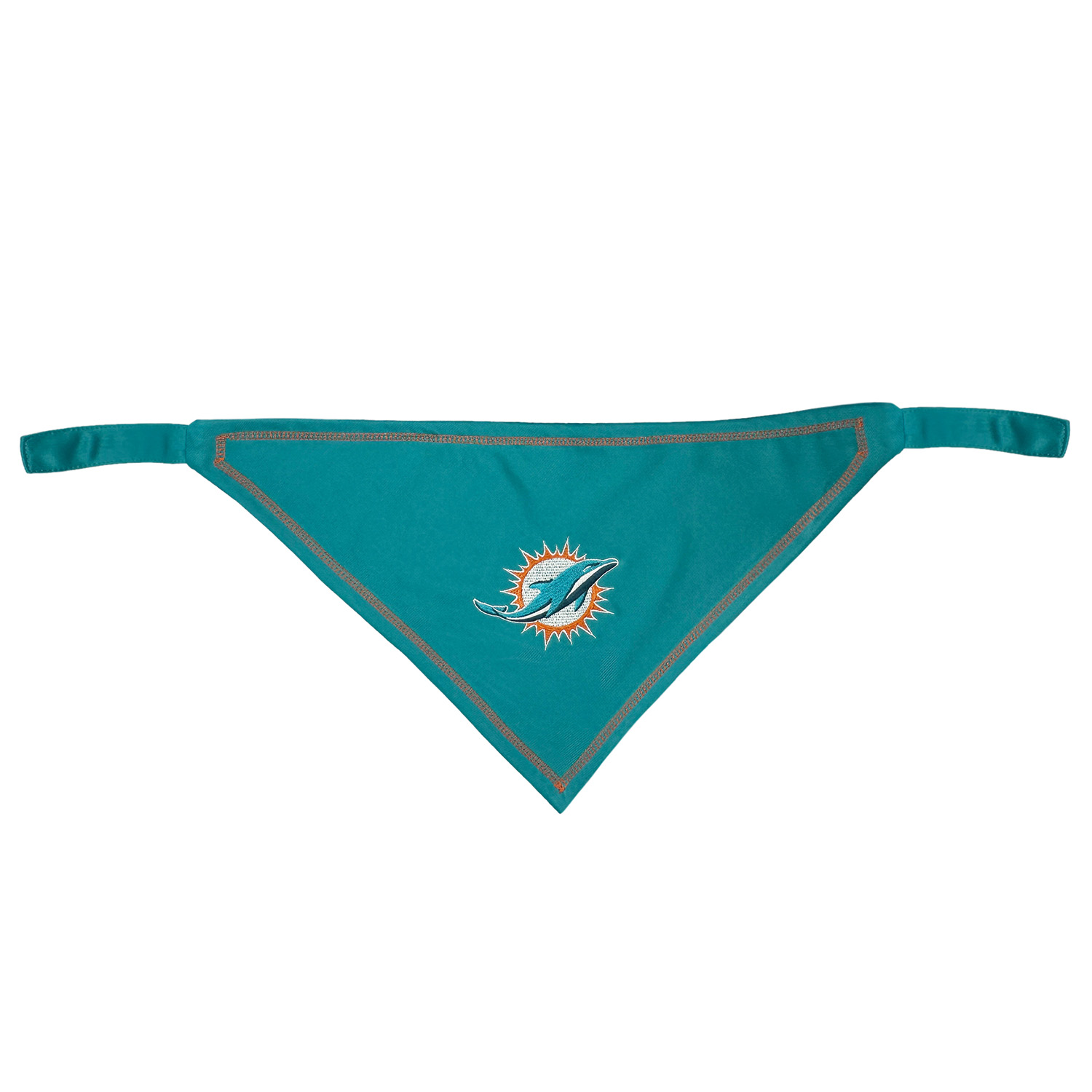 Pets First University Of Miami Dolphins Tie Around Dog Bandana, Small/Medium