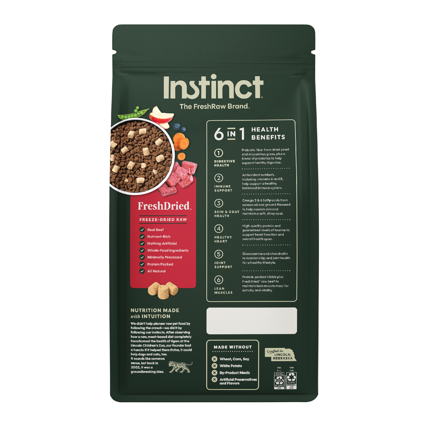 Instinct Raw Boost Grain-Free Recipe With Real Beef Dry Dog Food, 3.5-Lb