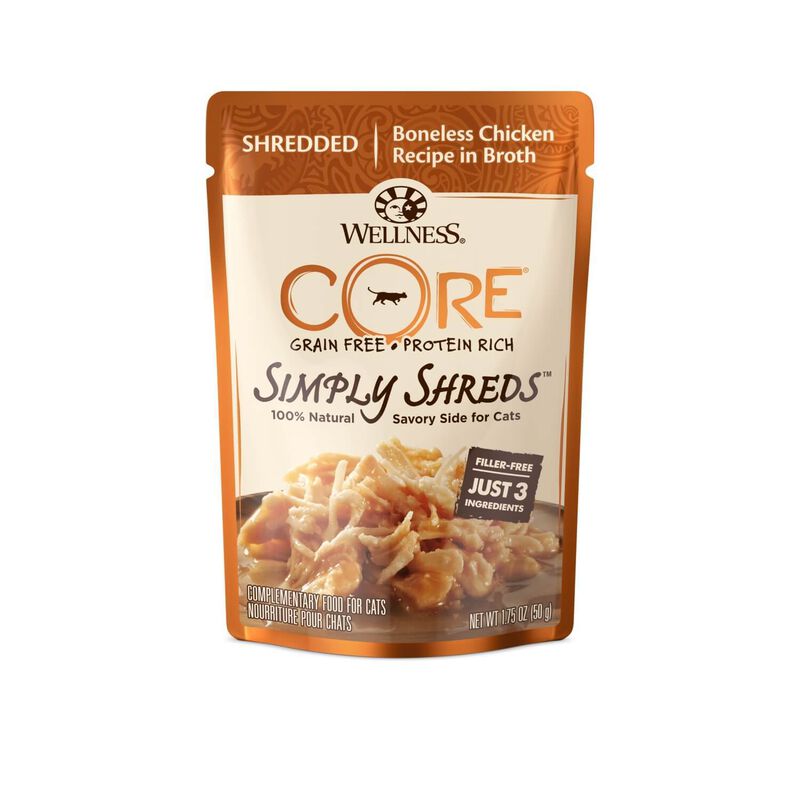 Simply Shreds Shredded Boneless Chicken Recipe In Broth Cat Food Topper image number 1