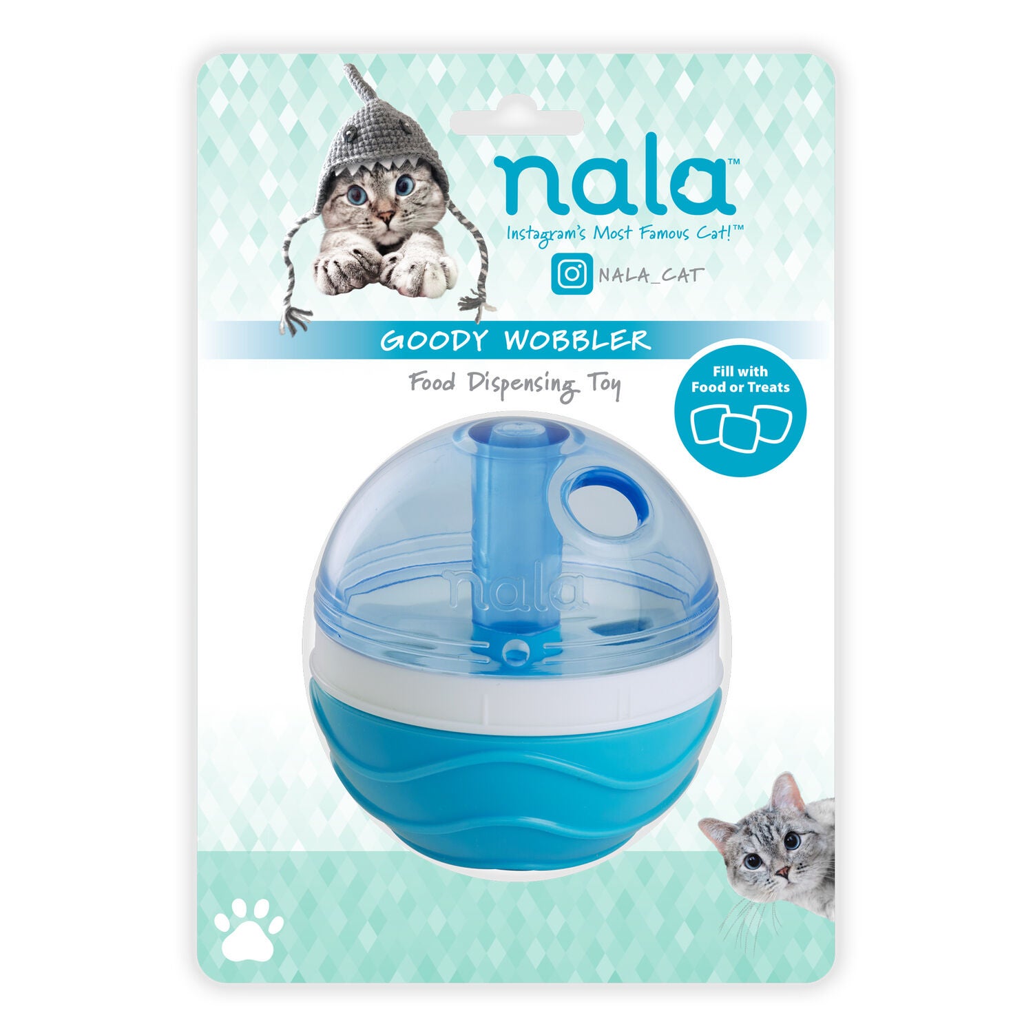 Nala Goody Wobbler Treat Dispensing Cat Toy