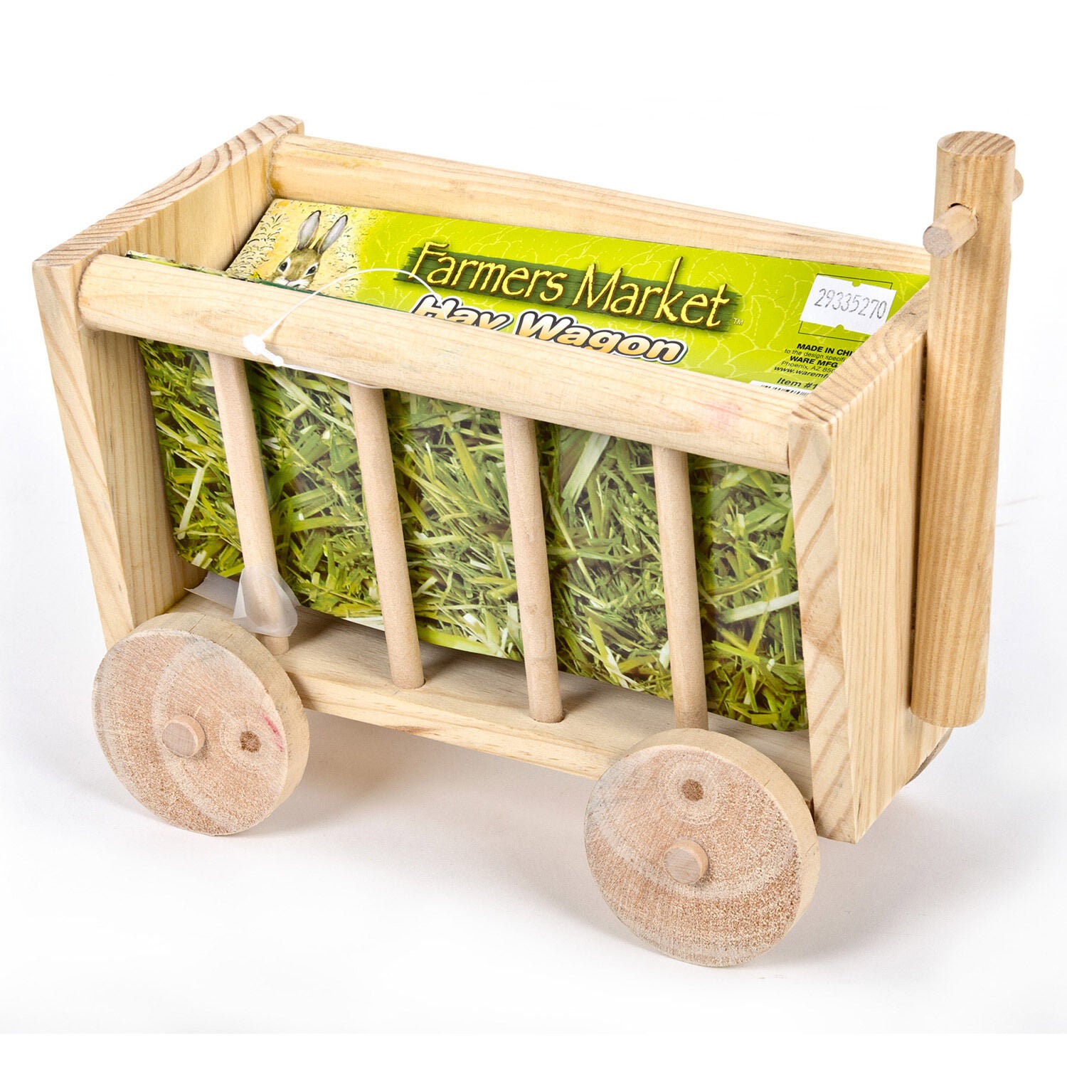 Critterware Wooden Hay Wagon Small Animal Toy