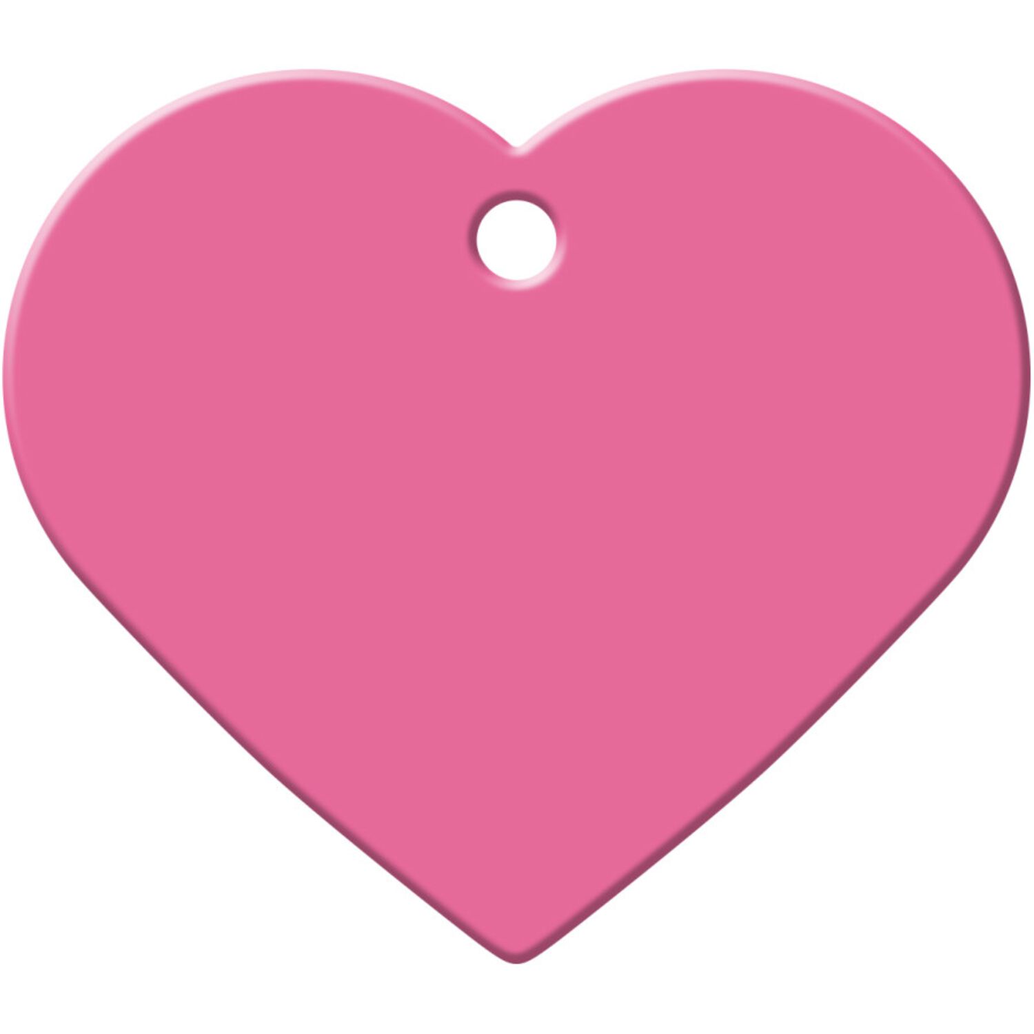 Id-Spot Quick Tag Engravable  Dog Tag, Pink Heart, Large