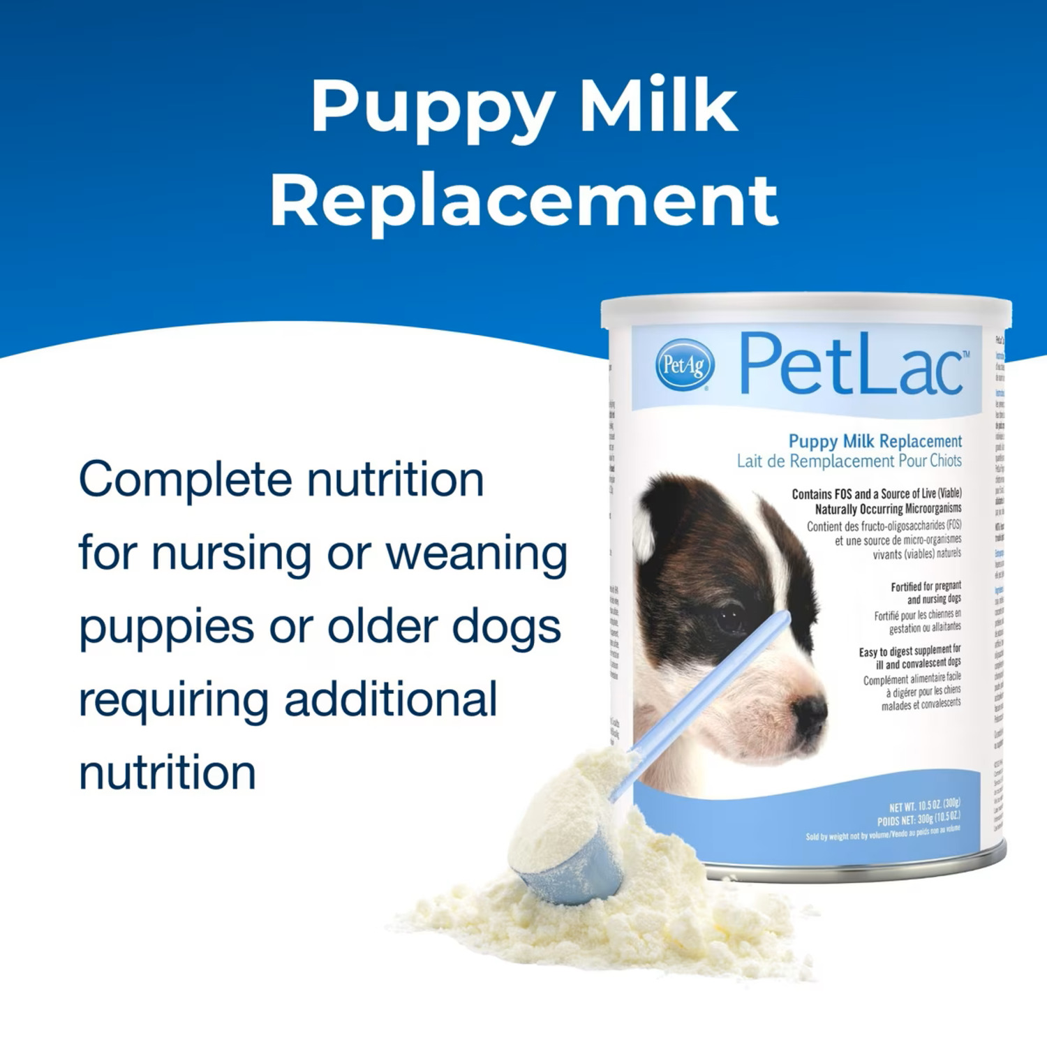 Petag Petlac Puppy Milk Replacement Powder For Puppies, 10.5-Ounces