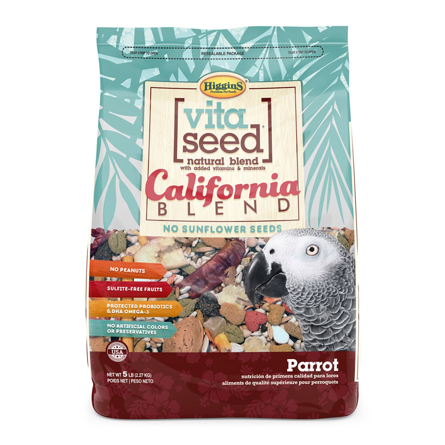 Vita Seed California Blend Parrot 5lb Pet Supermarket