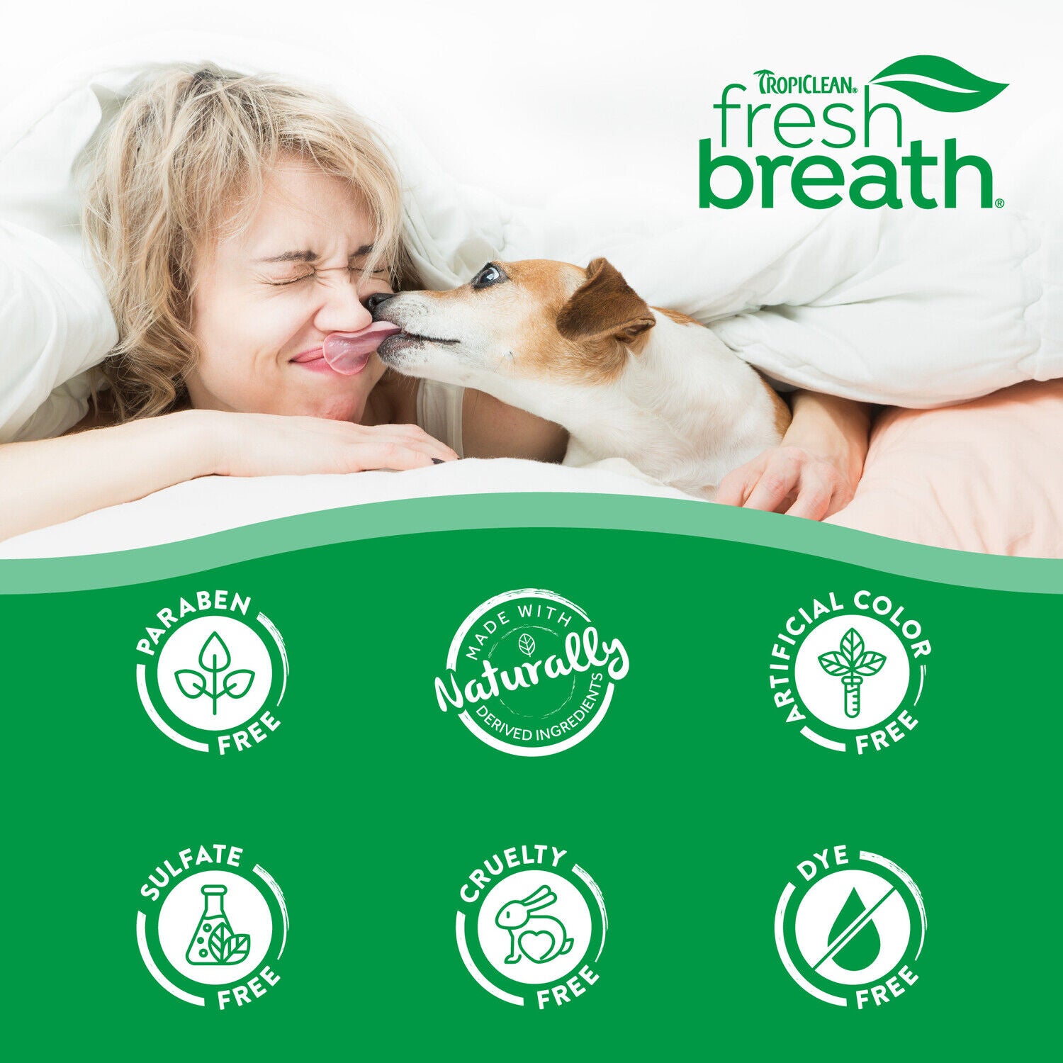 Tropiclean Fresh Breath Enticers Tarter Control Dog Dental Kit, Peanut Butter & Honey Flavor, 3-Piece Kit