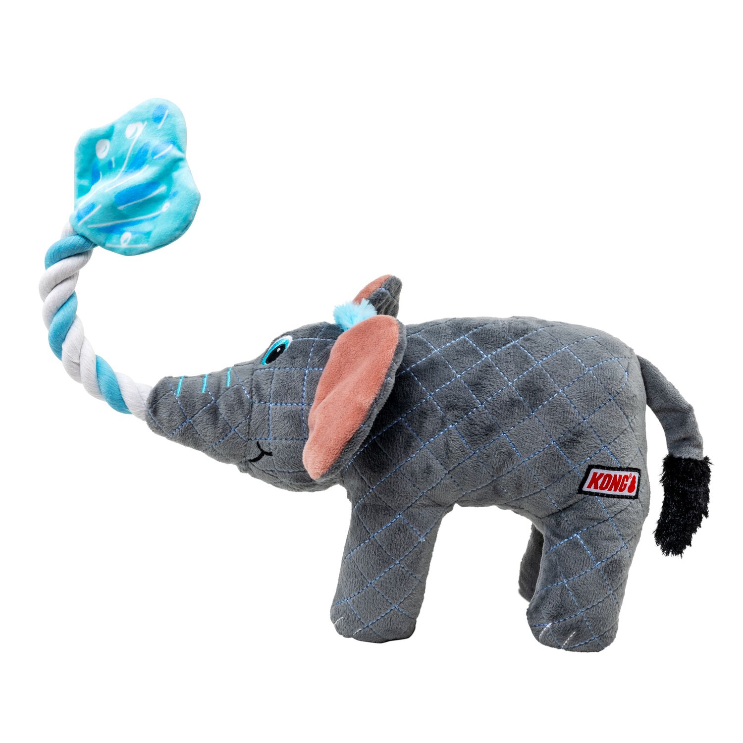 Kong Bendeez Elephant Plush Durable Rope & Tug Dog Toy - 12"