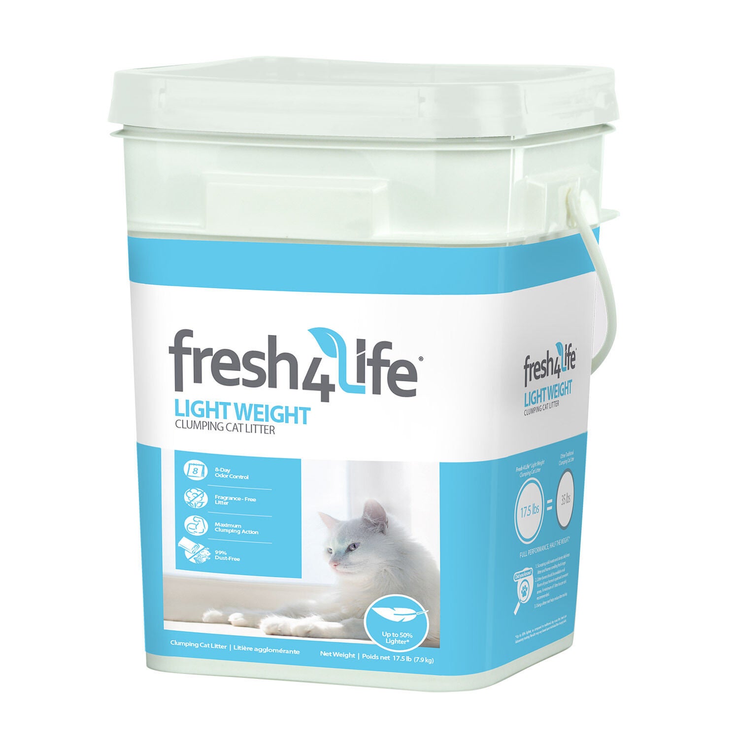 Fresh 4 Life Unscented Lightweight Clumping Cat Litter