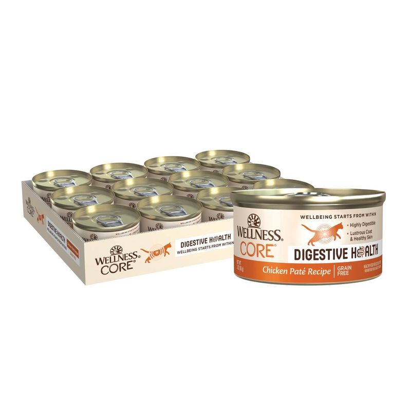 Wellness Core Digestive Health Chicken Pate Wet Cat Food image number 1