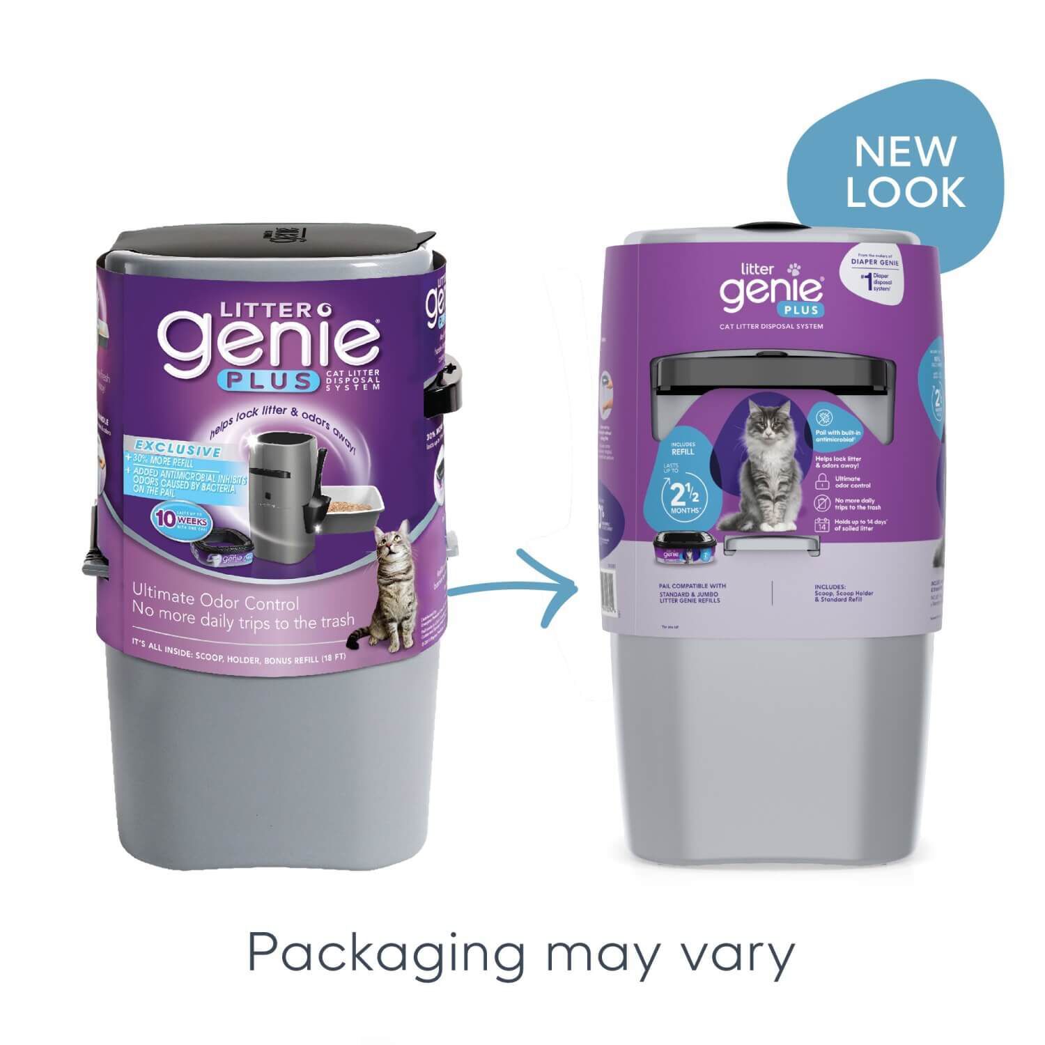 Litter Genie Plus Odor Controlling Cat Litter Waster Disposal System