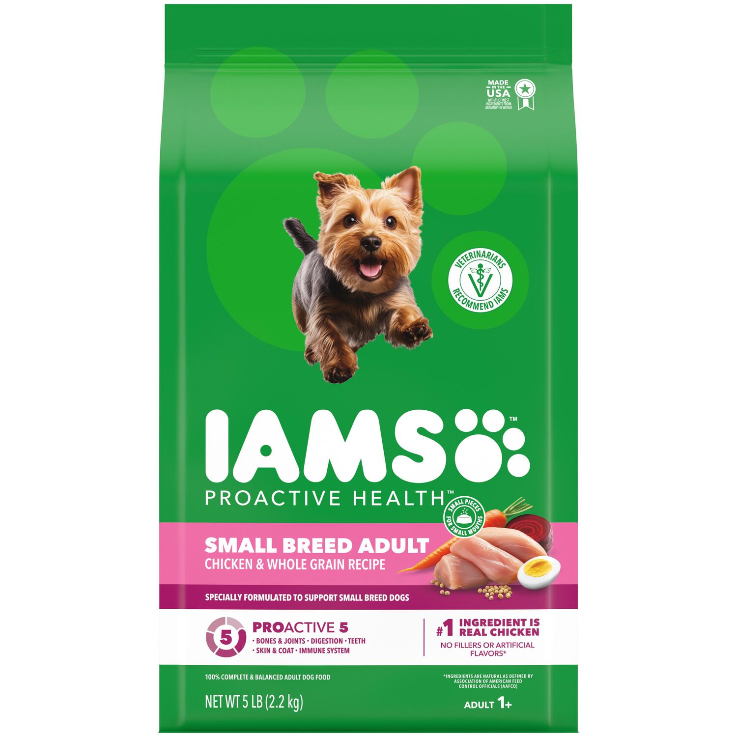Iams Proactive Health Chicken & Whole Grains Recipe Small Breed Adult Dry Dog Food