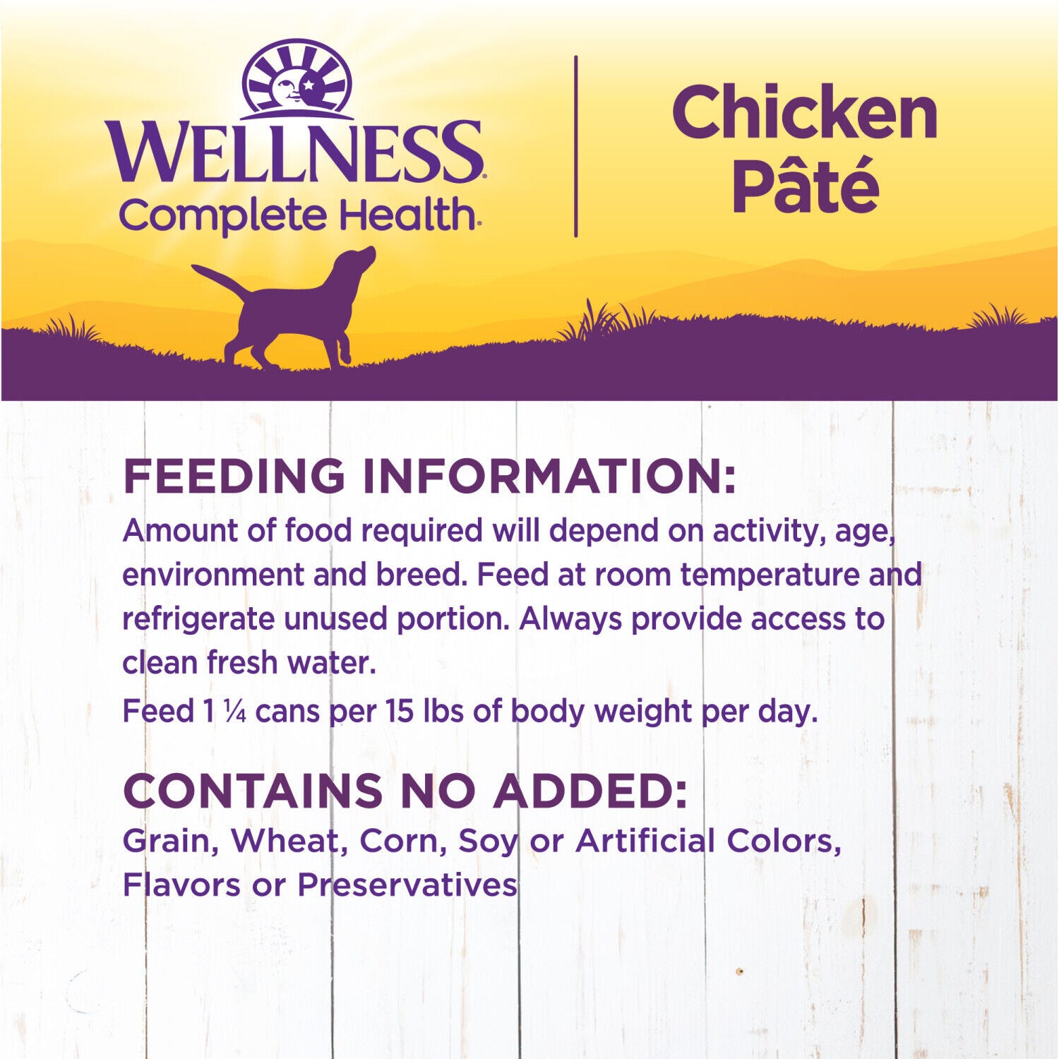 Wellness Complete Health Natural Wet Canned Dog Food, Chicken & Sweet Potato, 12.5-Ounce Can Pack Of 12