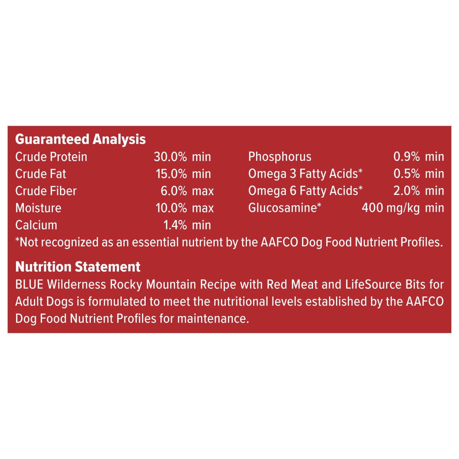 Blue Buffalo Wilderness Rocky Mountain Recipe Adult Red Meat Dog Food, 13-Lb Bag