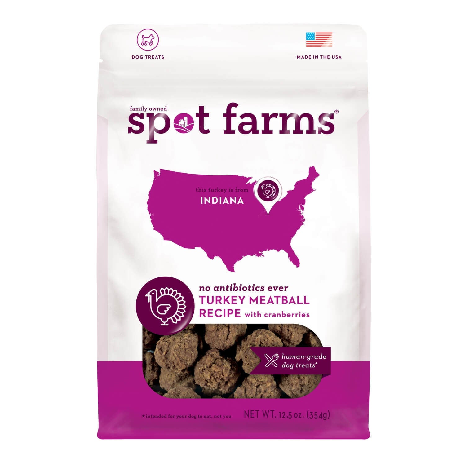 Spot Farms Turkey Meatballs With Cranberries Recipe Human Grade All Natural Dog Treats