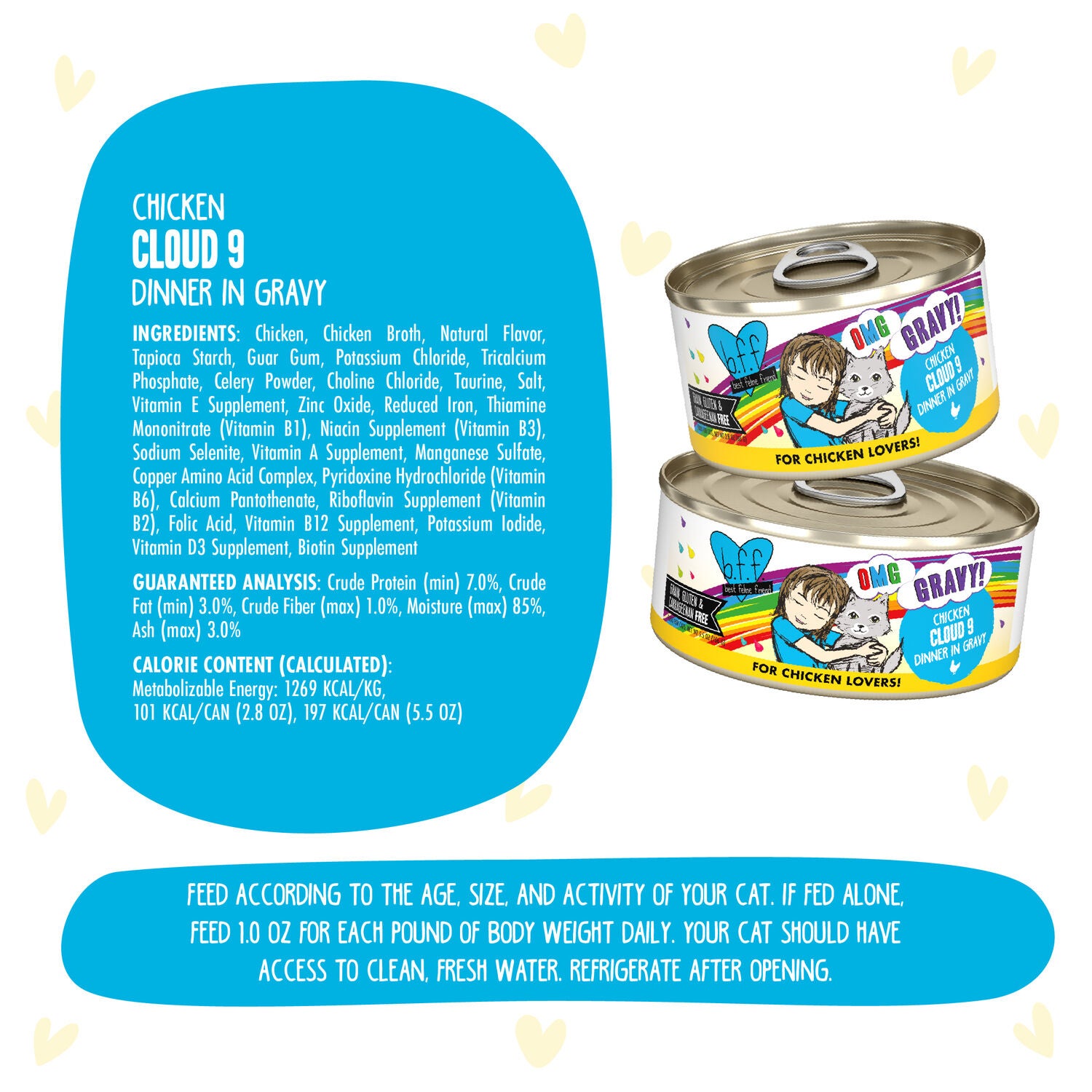 Weruva Bff Omg Gravy Chicken Cloud 9 Wet Cat Food, 2.8-Oz Can Pack Of 12