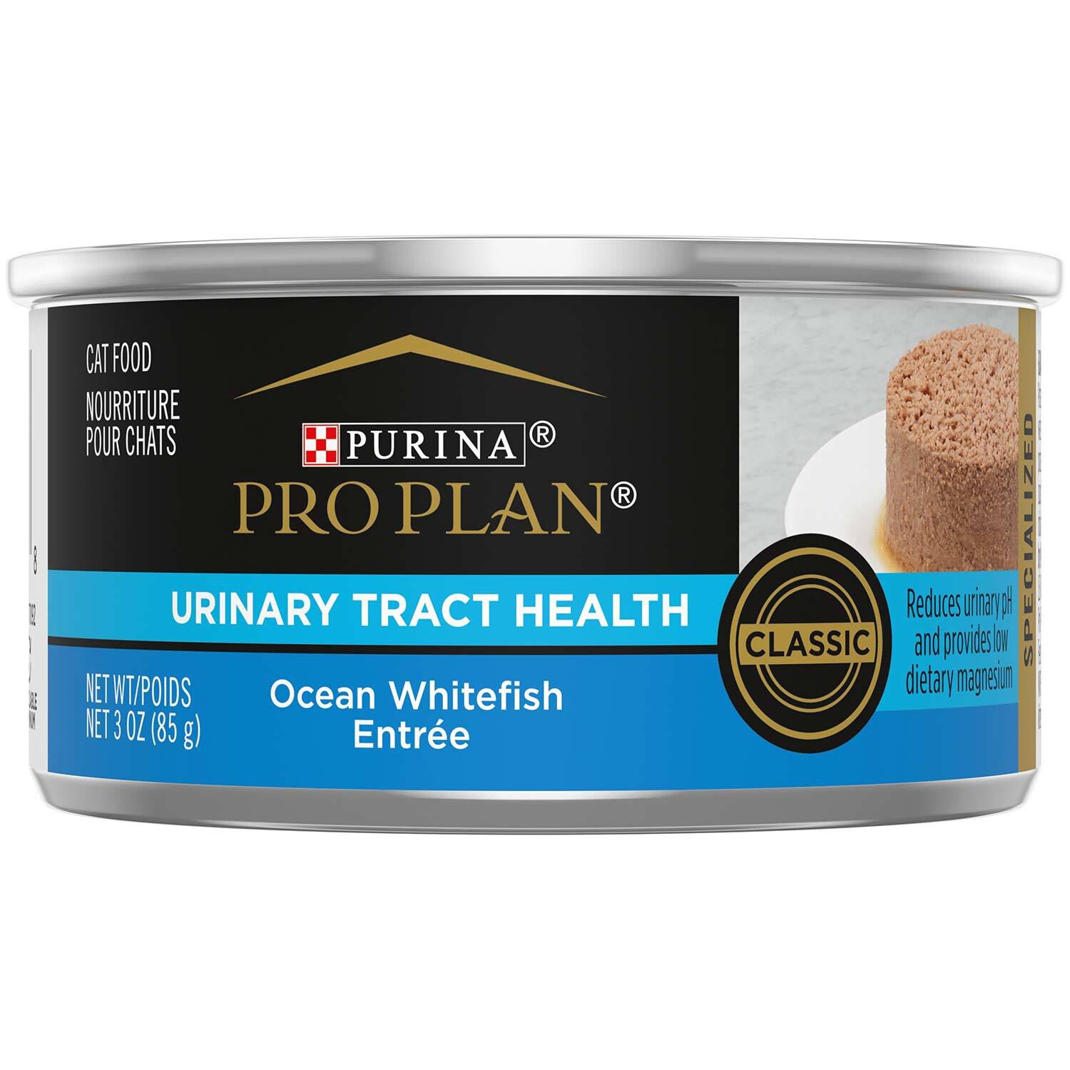 Purina Pro Plan Specialized Urinary Tract Health Formula Ocean Whitefish Entree Adult Wet Cat Food, 5.5-Oz Can Pack Of 24