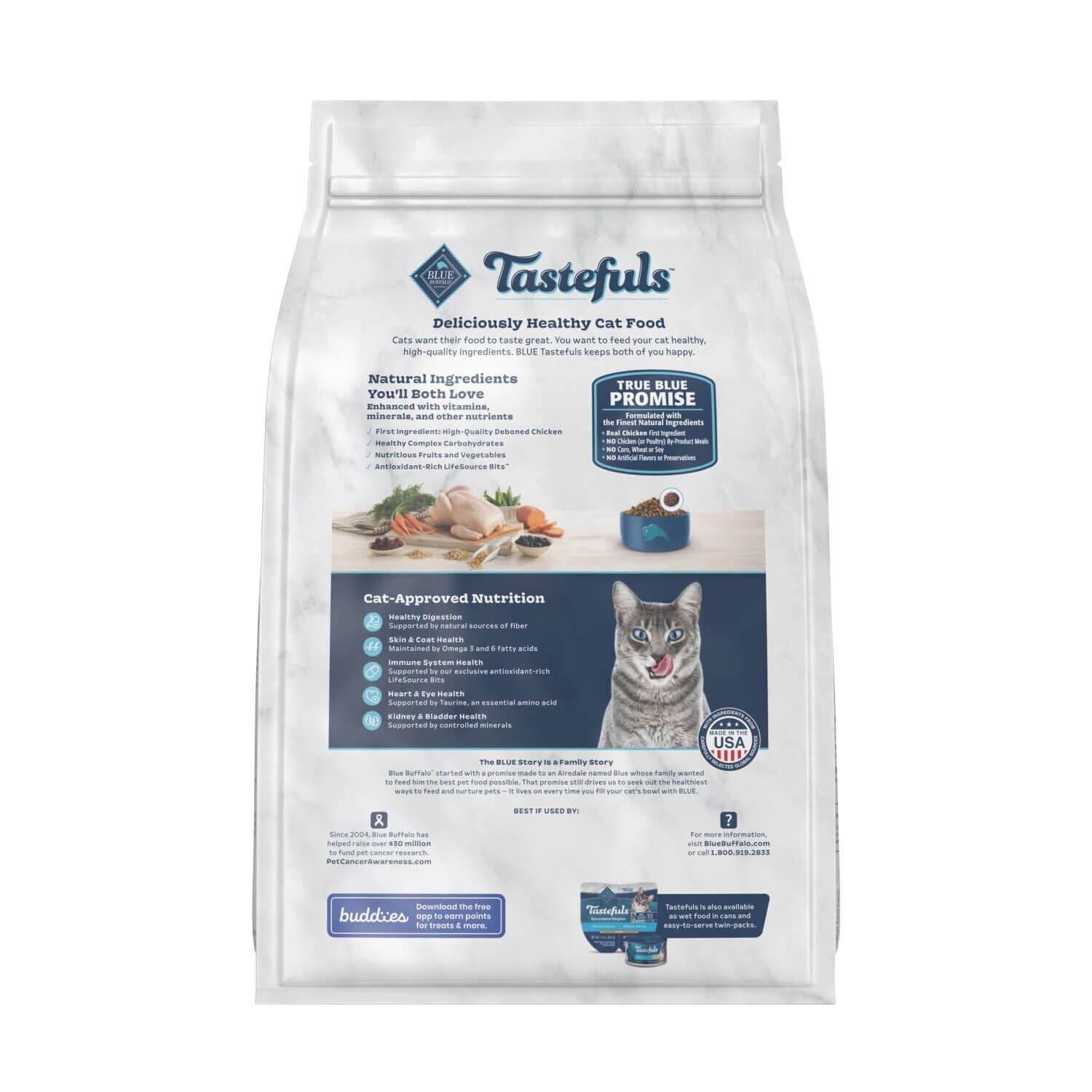 Blue Buffalo Tastefuls Indoor Natural Adult Dry Cat Food, Chicken