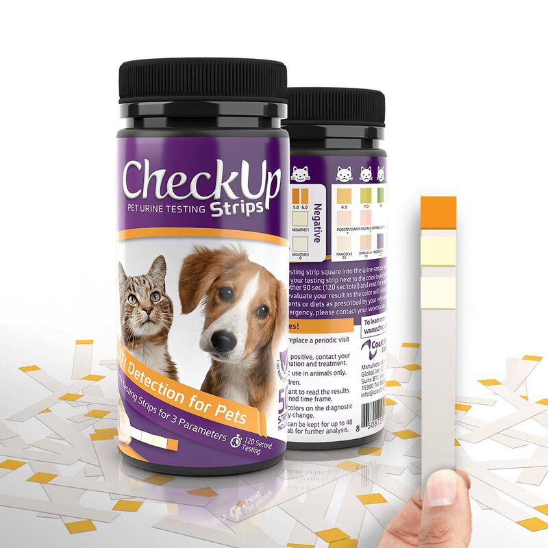 Dog & Cat Urine Testing Strips For Detection Of  Uti, Nitrite, Leukocytes, P H - 50 Count image number 2