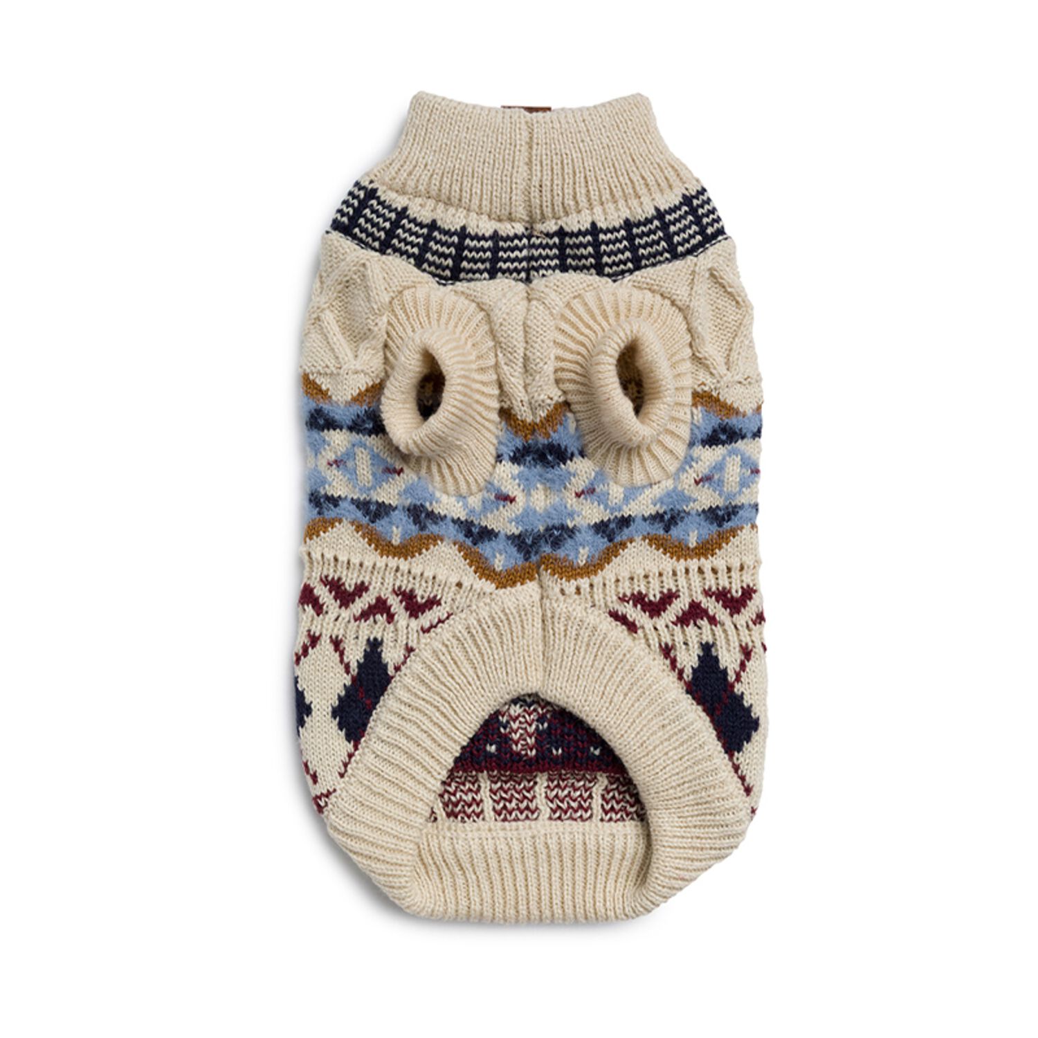 Aristopet Classic Fair Isle Knit Dog Sweater, Multi, Small