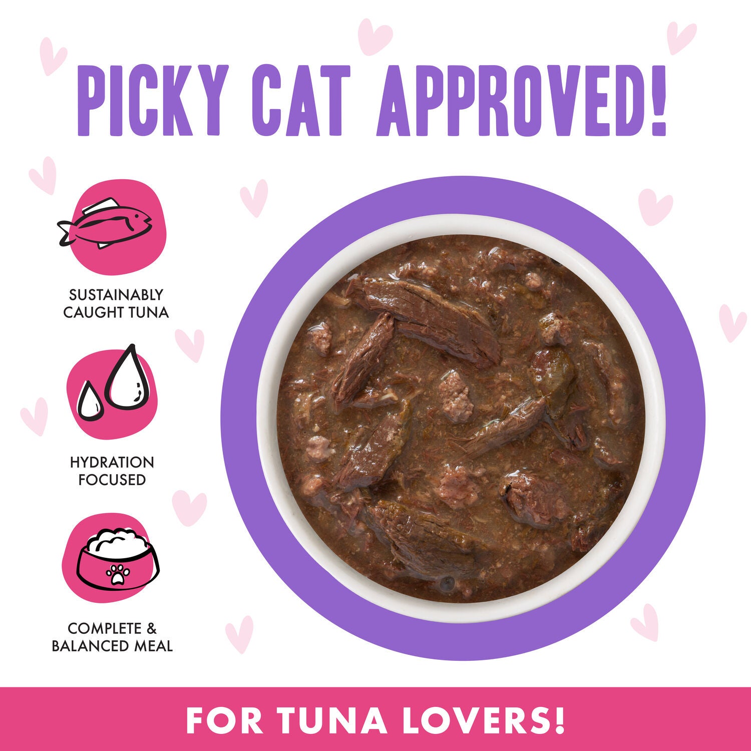 Weruva Bff Omg Gravy Tuna & Beef Baby Cakes Wet Cat Food, 3-Oz Pouch