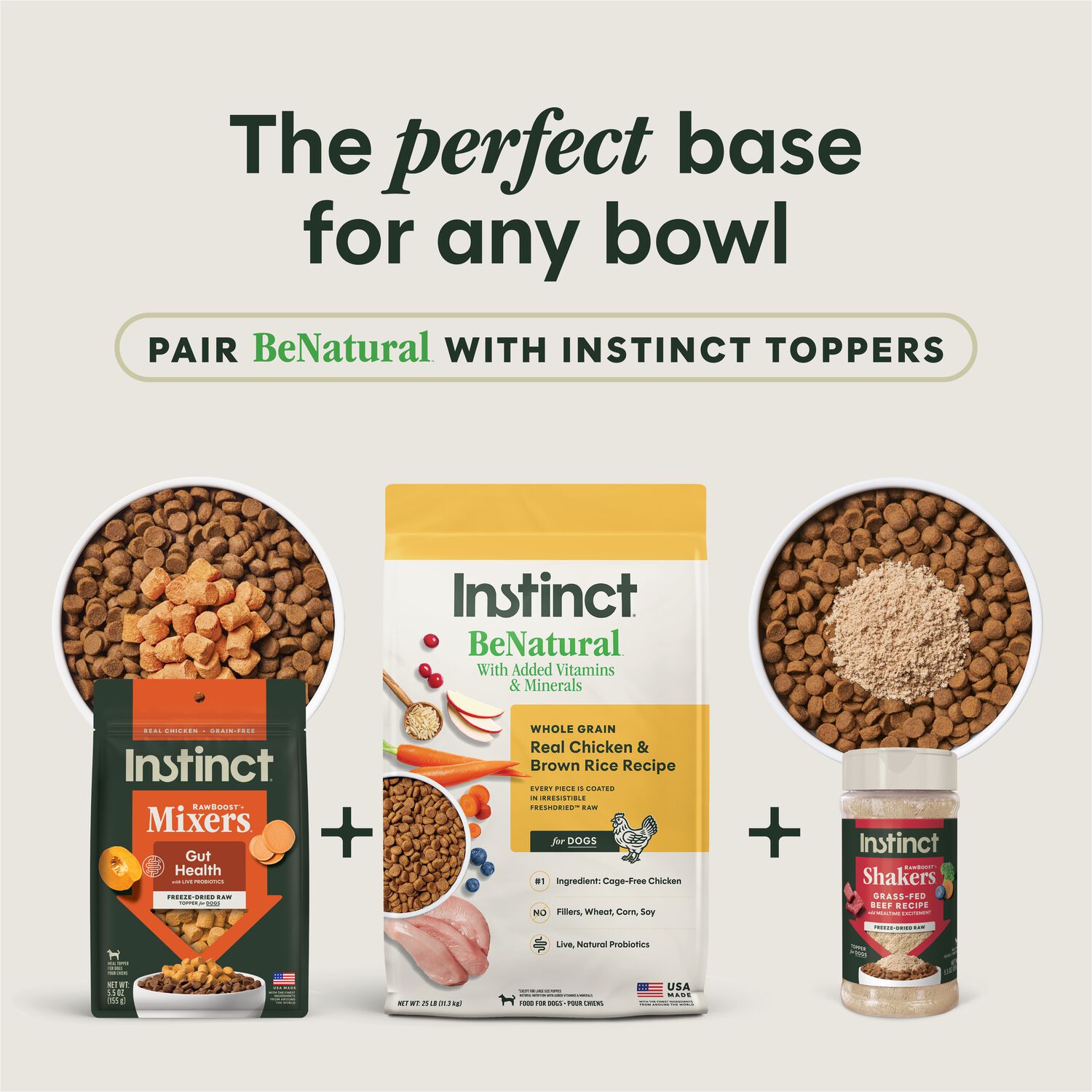 Instinct Be Natural Chicken & Brown Rice Dry Dog Food, 25-Lb Bag