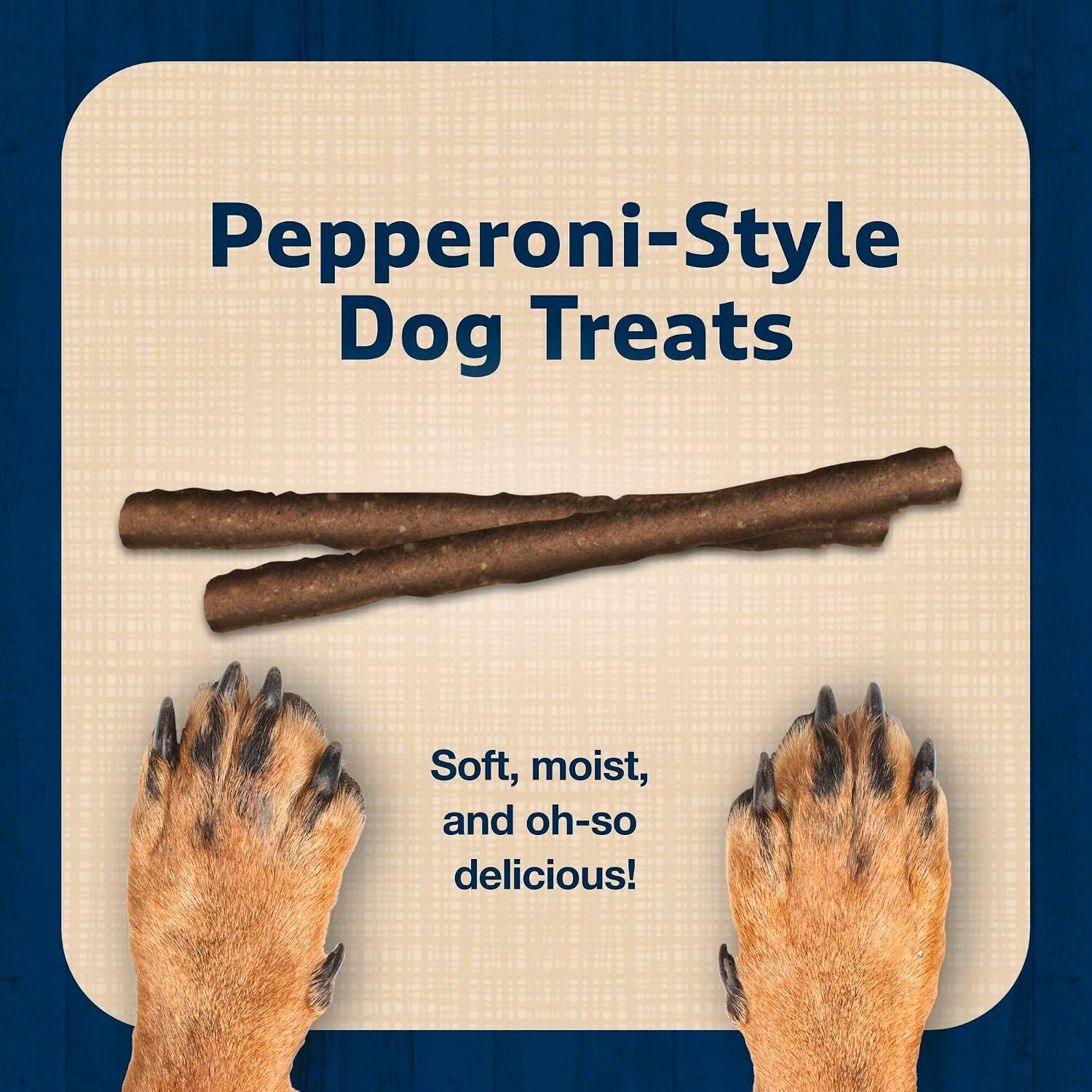 Blue Buffalo Stix Pepperoni-Style Soft & Chewy Dog Treats, Lamb Recipe, 5-Oz Bag