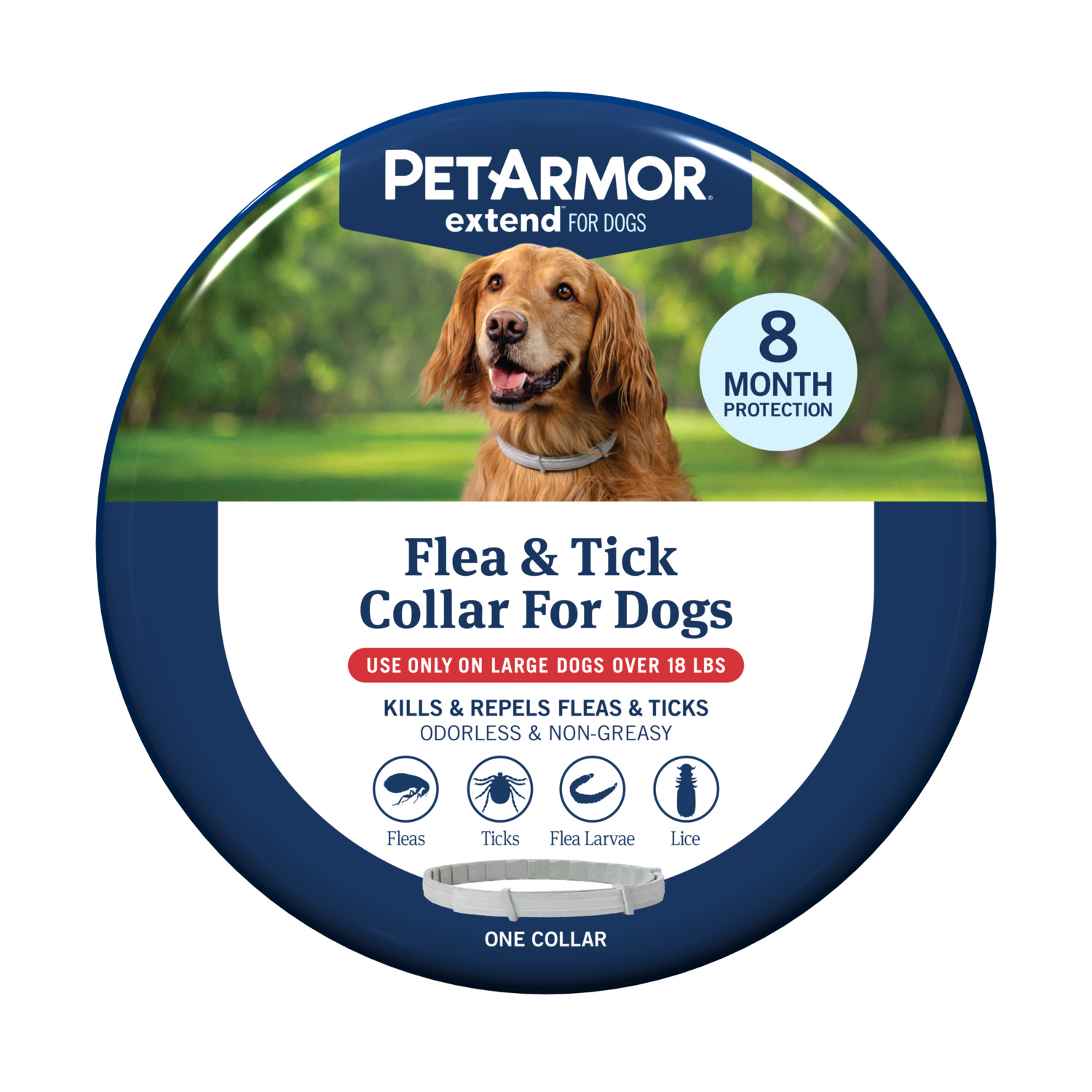 Petarmor Extend Flea & Tick Large Dog Collar, 8 Months Of Protection, 1 Each