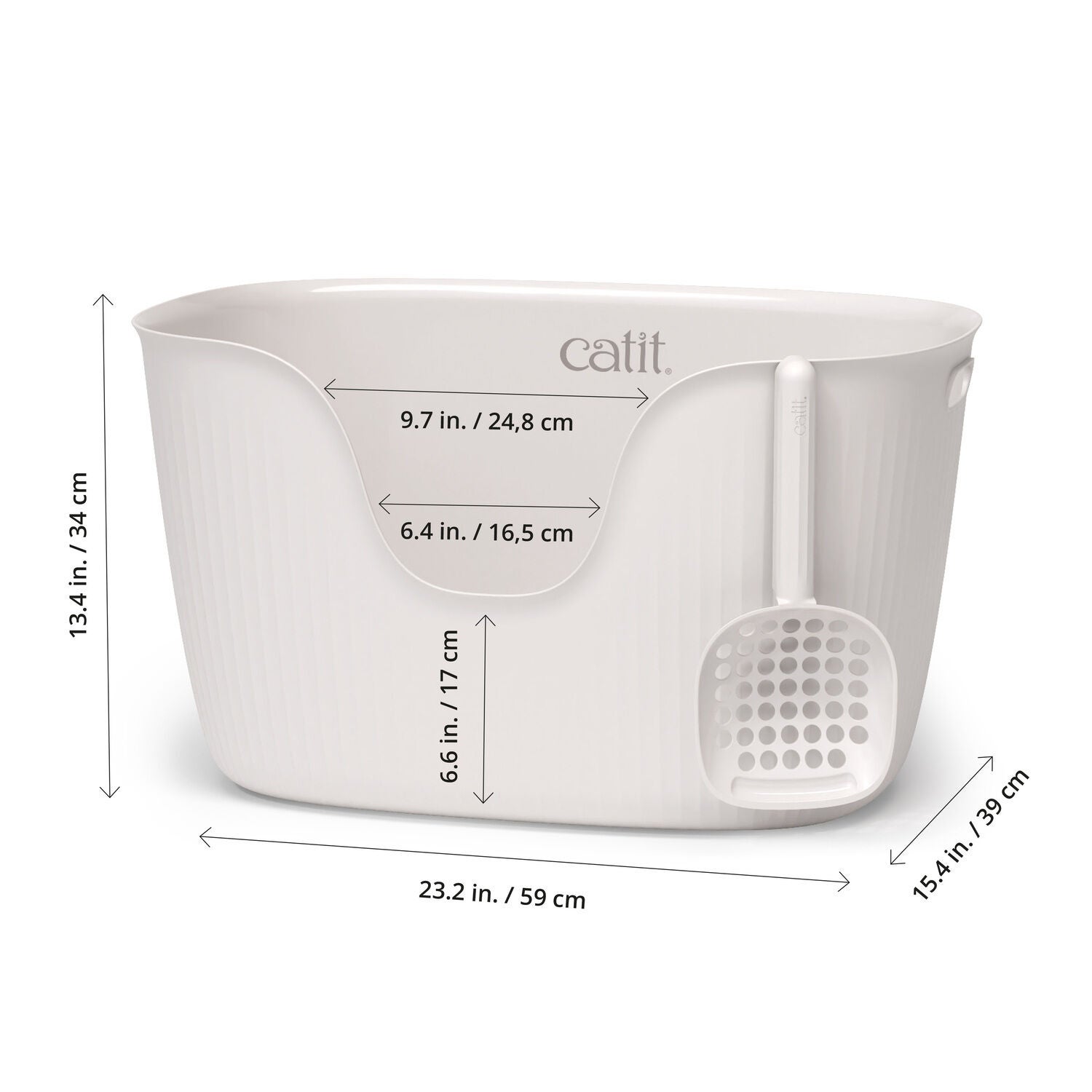 Catit Loo Cat Litter Box, White