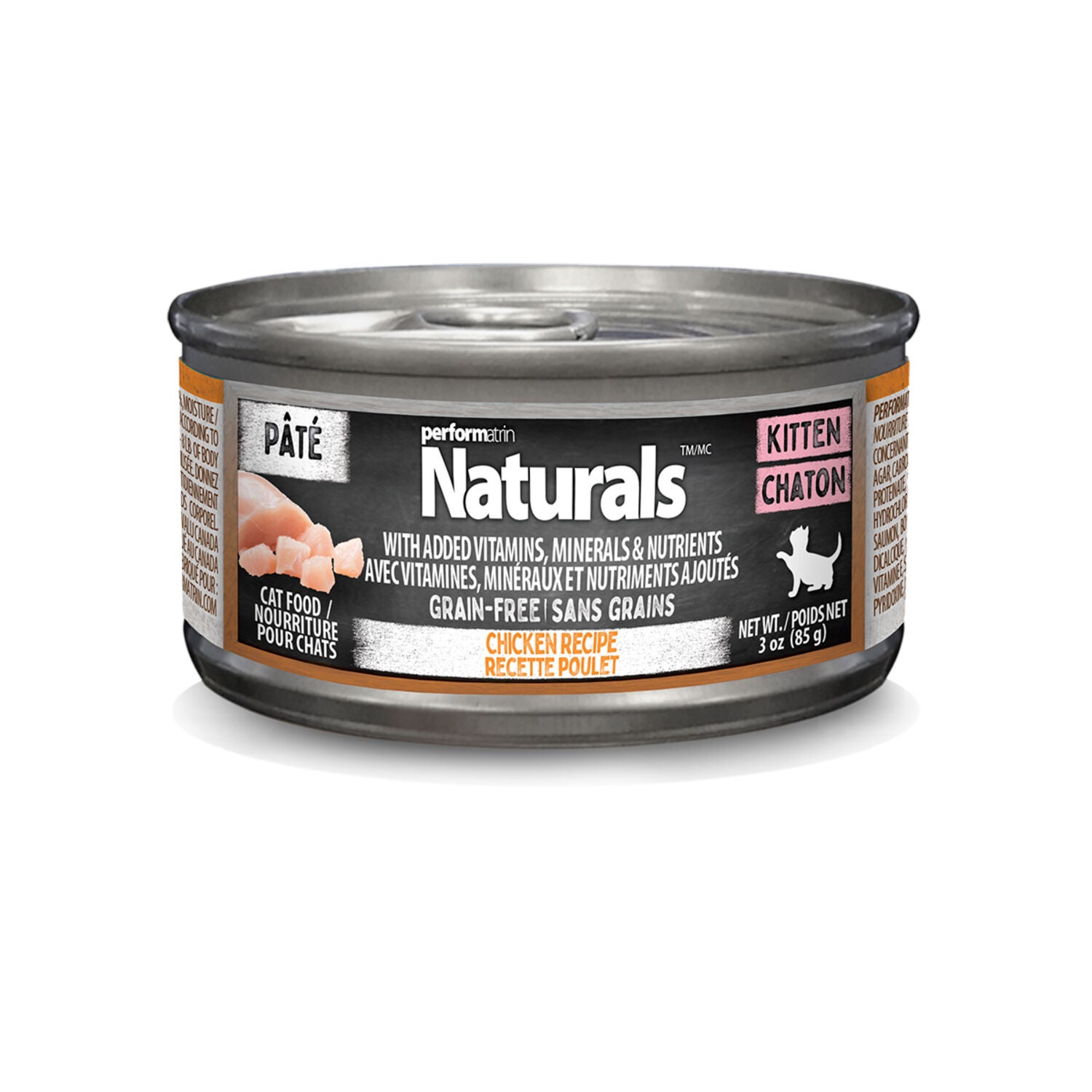 Performatrin Naturals Chicken Recipe Pate Kitten Wet Cat Food, 5.5-Oz Pack Of 24
