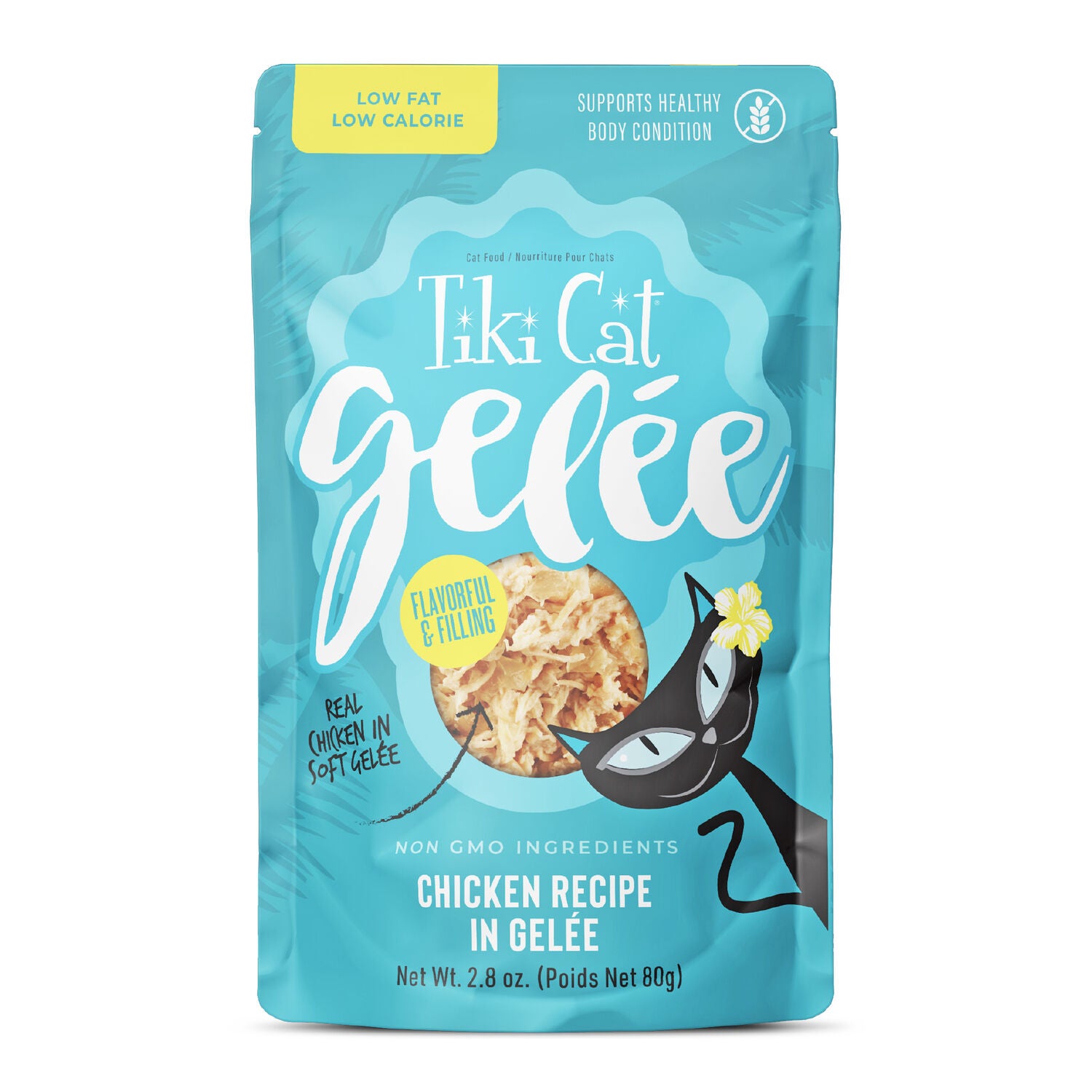 Tiki Cat Luau Lean Gelee Wet Cat Food, Chicken, 2.8-Oz. Pouch
