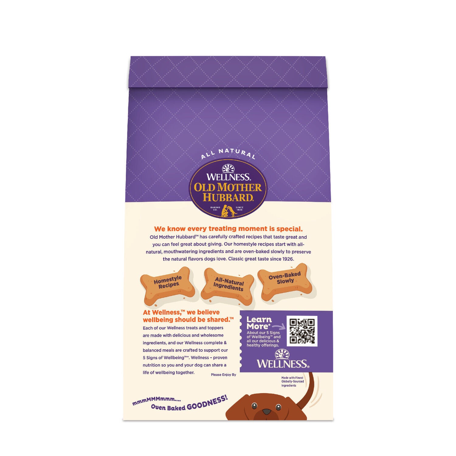 Wellness Old Mother Hubbard Bac'n'cheez Dog Biscuits, Natural, Training Treats, Bacon & Cheese Flavor, Small Size, 20 Ounce Bag
