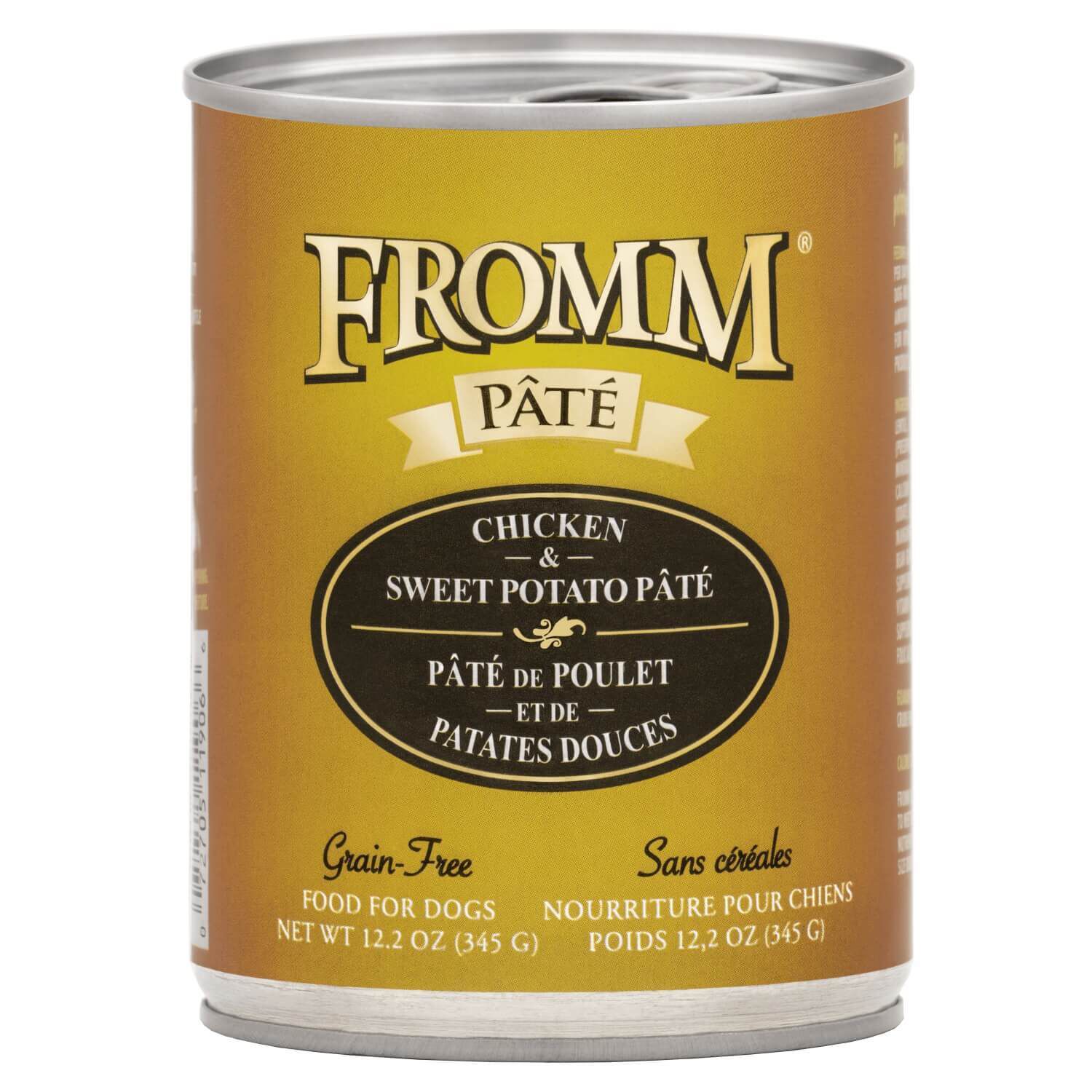 Fromm P&acirc;t&eacute; Chicken & Sweet Potato P&acirc;t&eacute; Wet Food For Dogs, 12.2-Oz Pack Of 12