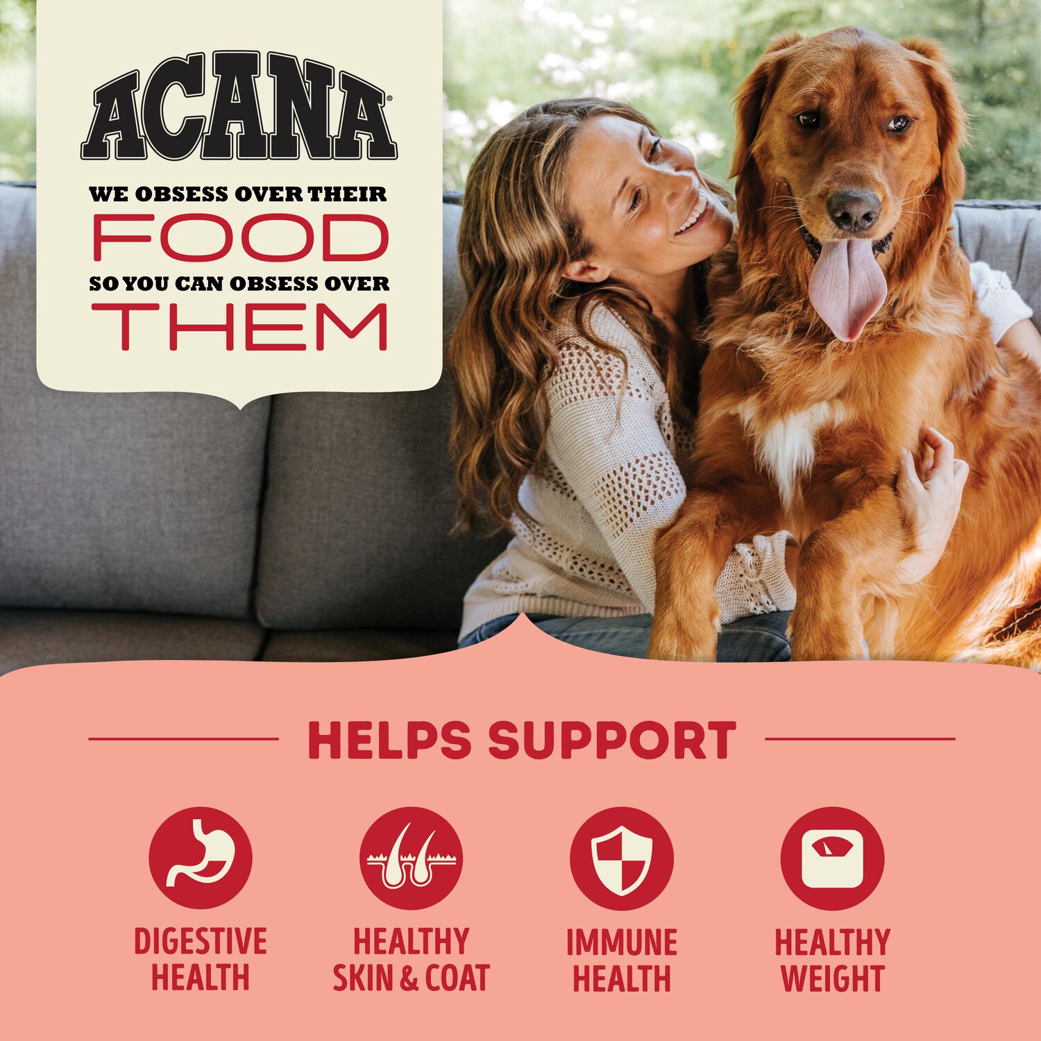 Acana Red Meat Recipe Dry Dog Food, 25-Lb Bag