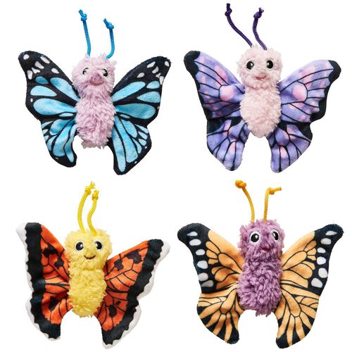 Spot Love The Earth Butterfly Plush Canip Cat Toy - Assorted Colors