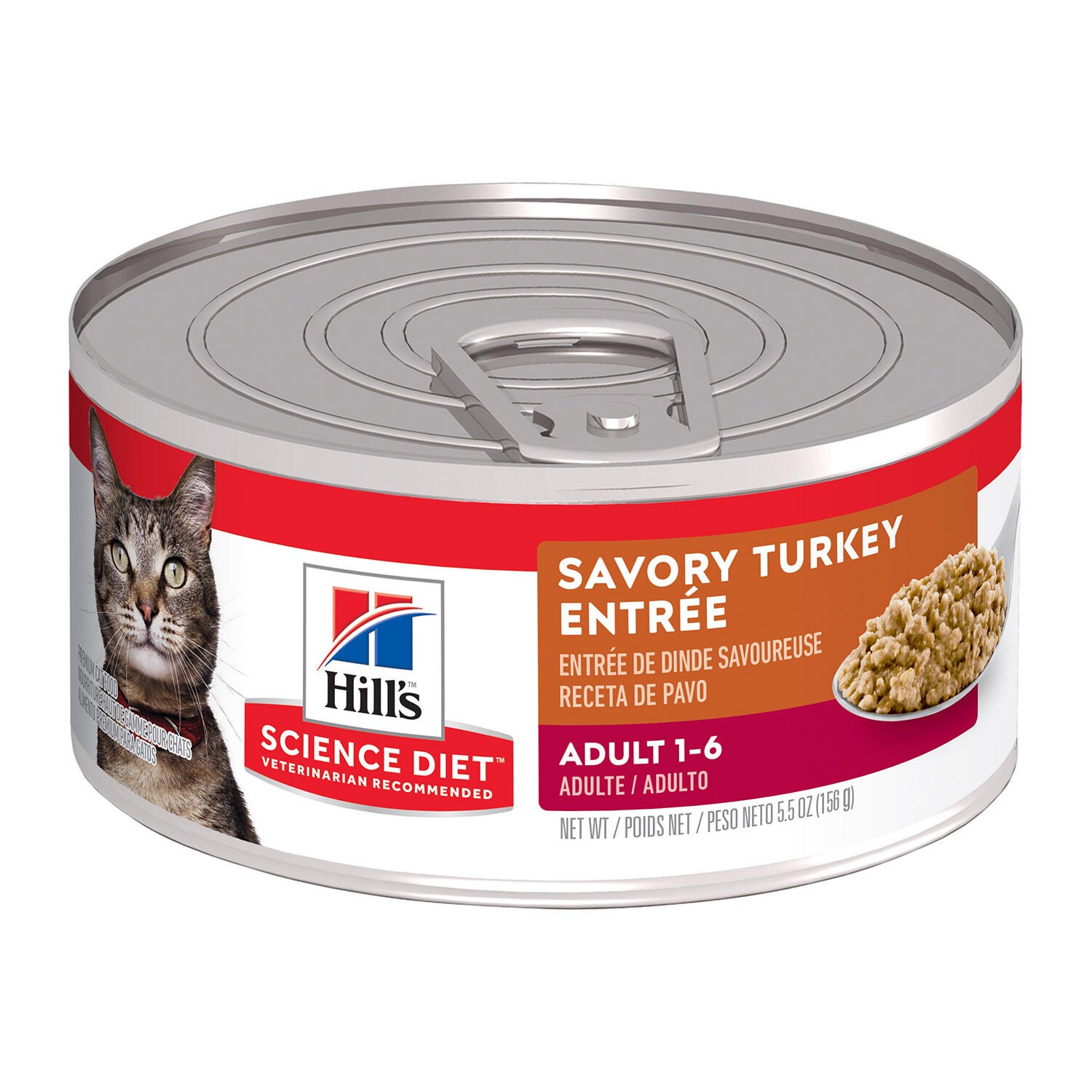 Hill's Science Diet Adult Savory Turkey Entree Wet Cat Food
