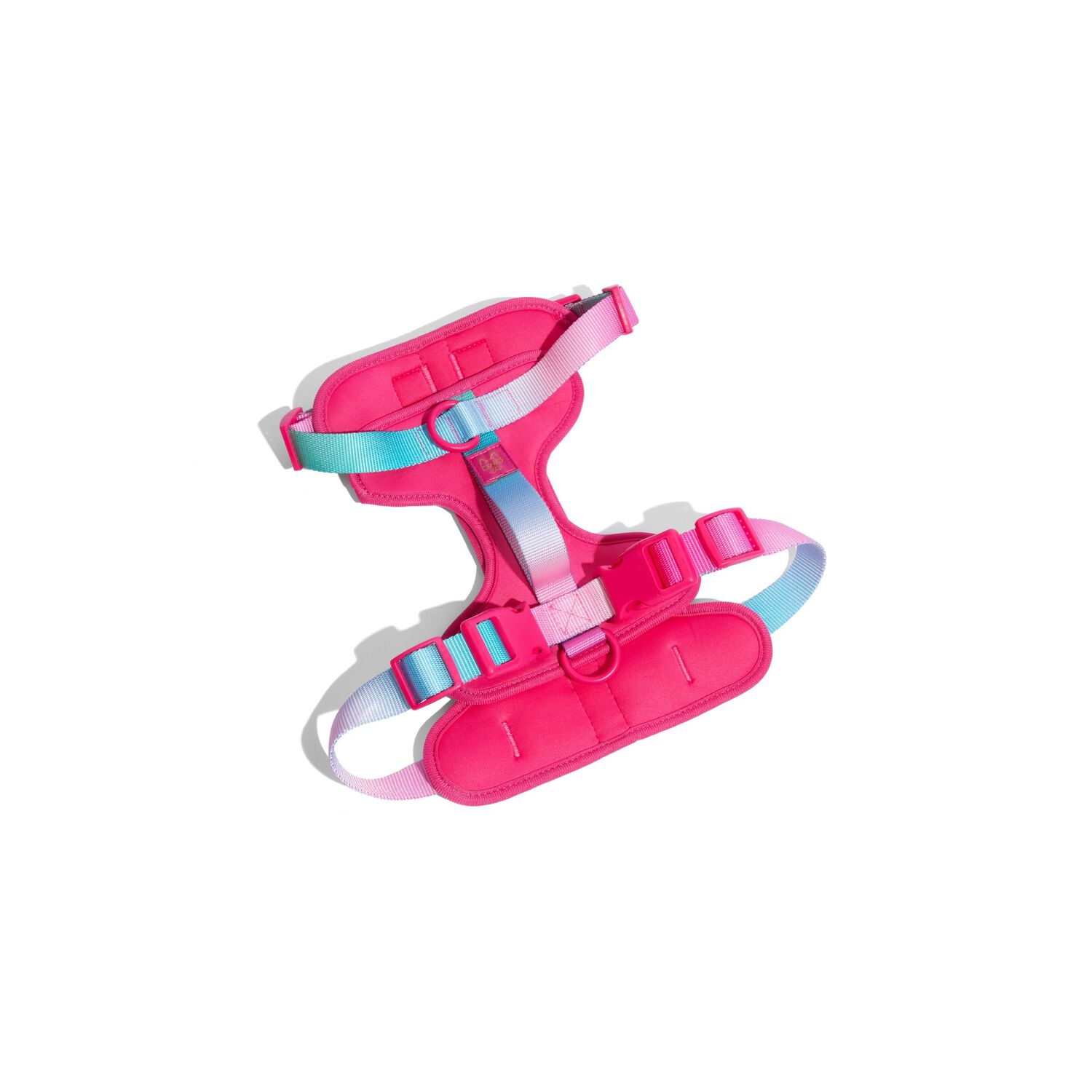 Pink Papyrus Stasia Dual Clip Versitle Buckle Adjustable Dog Harness, Pink, Large