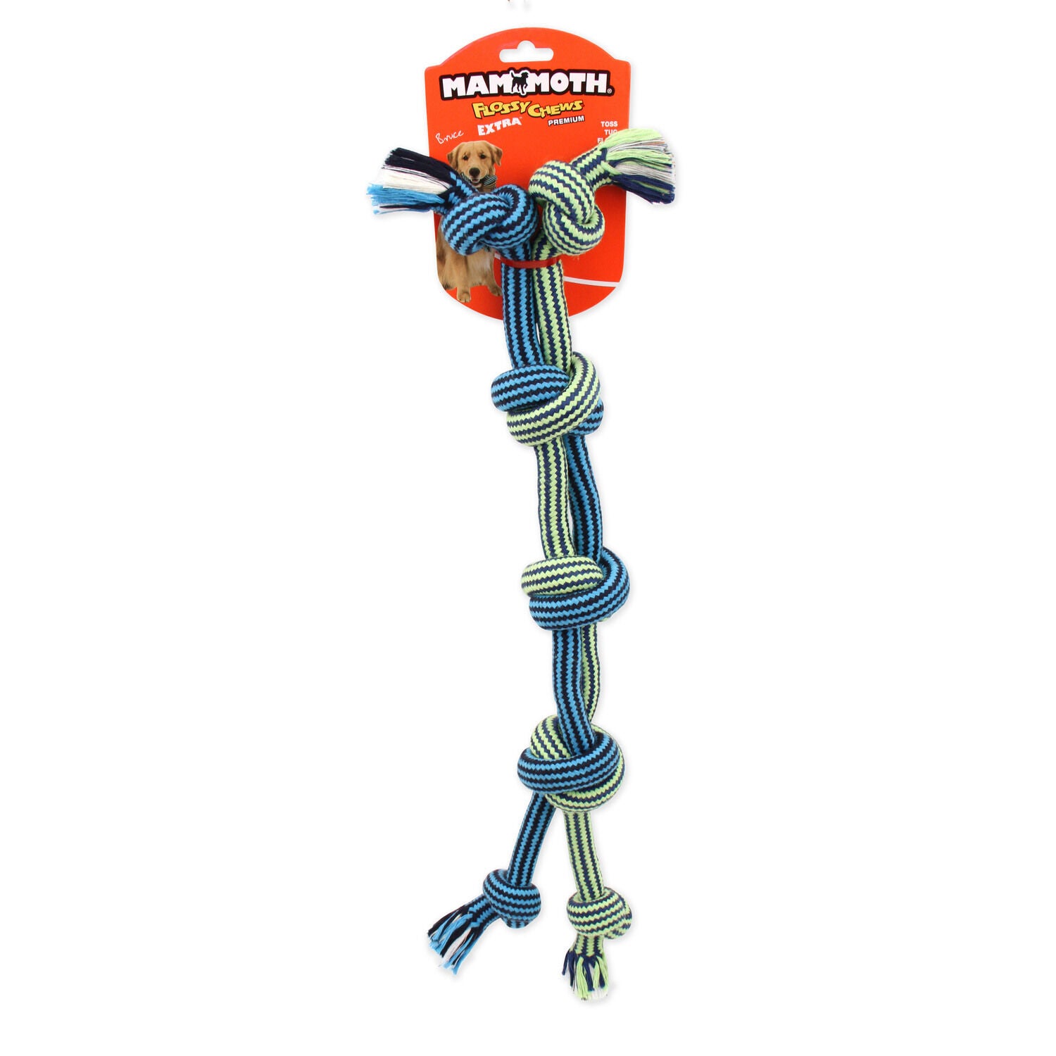 Mammoth Double Rope Extra Tug Flossy Chews Dog Toy, 26"