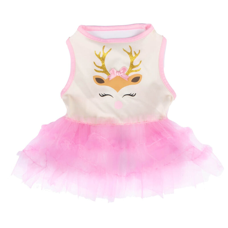 Pink Reindeer Tank Dress image number 2