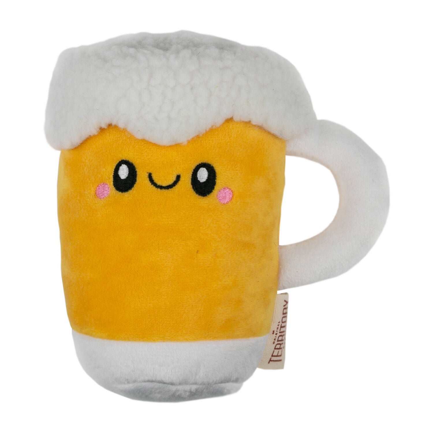 Territory Beer With Squeaker Dog Toy, 7"