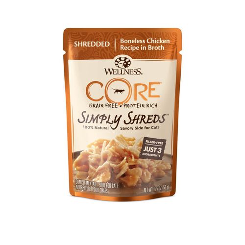 Simply Shreds Shredded Boneless Chicken Recipe In Broth Cat Food Topper