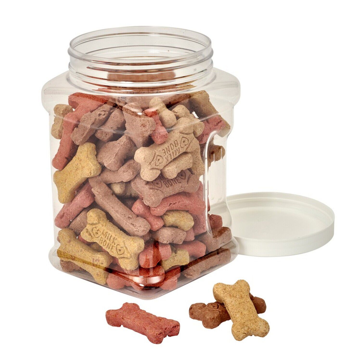 Buddeez Cat & Dog Treat Canister, 1 Gallon, Clear