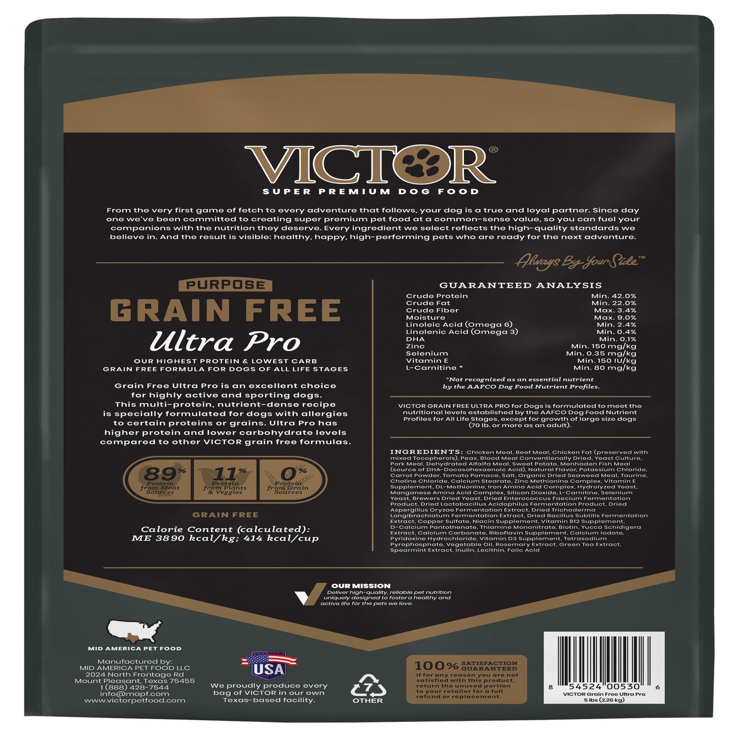 Victor Purpose Grain Free Ultra Pro Dry Dog Food Pet Supermarket