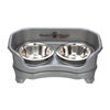 Neater Pets Neater Feeder Express Elevated Mess Proof Bowls For Small Dogs, Gunmetal 