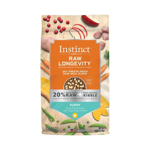 Instinct® Raw Longevity™ 20% Freeze Dried Raw Meal Blend Grain Free Recipe With Cage Free Chicken For Puppies