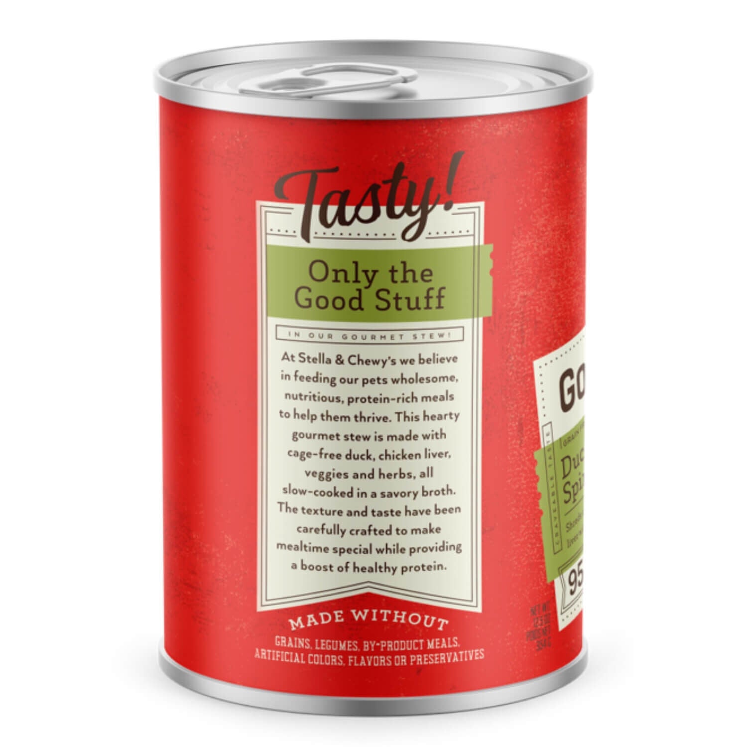 Stella & Chewy's Grain-Free Gourmet Stew Duck, Carrot & Spinach Stew Wet Dog Food